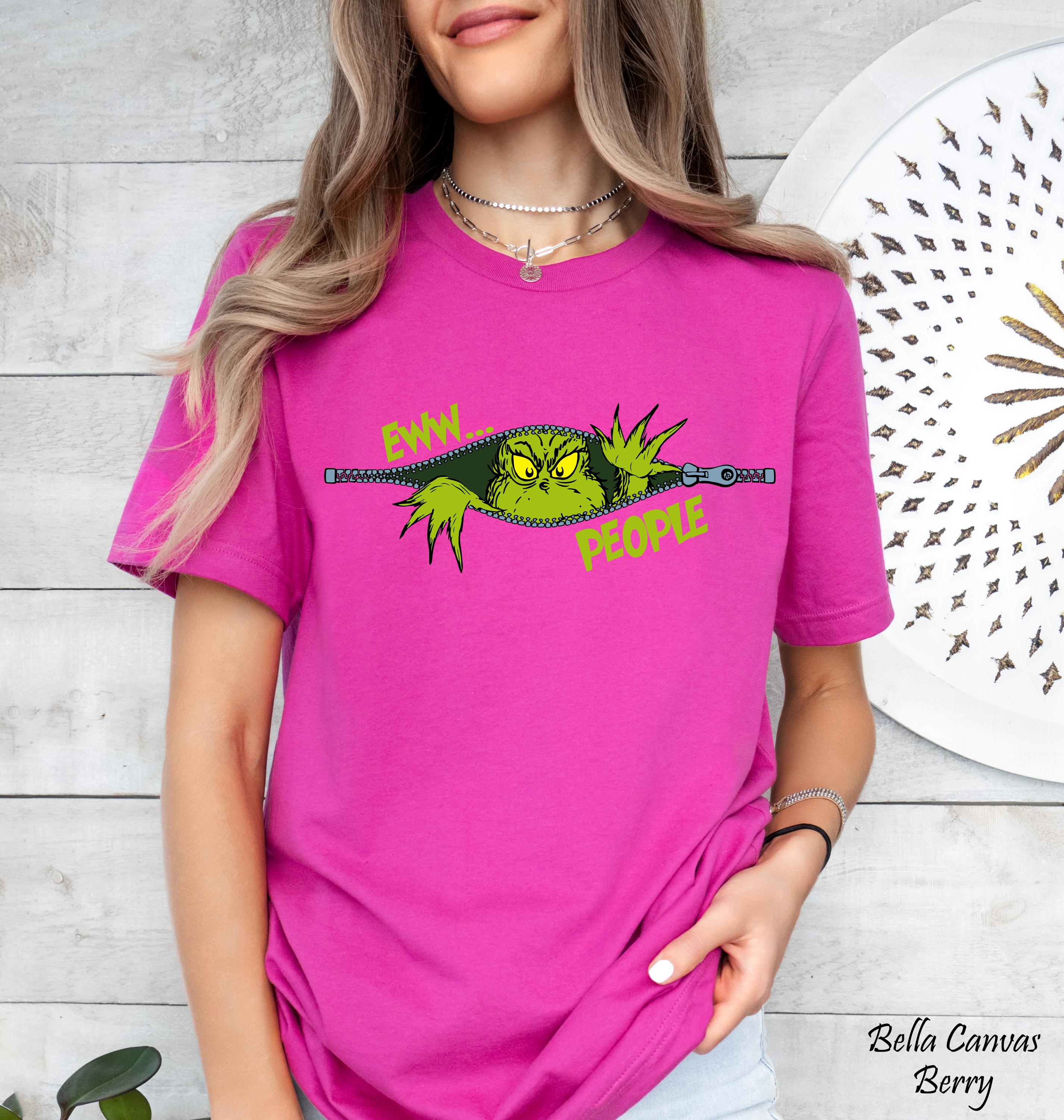 Eww People T-Shirt, Christmas Funny Grinch Shirt, Christmas Graphic Tee, Comfort Colors® Grinch Christmas Shirt, Merry Christmas T-Shirts