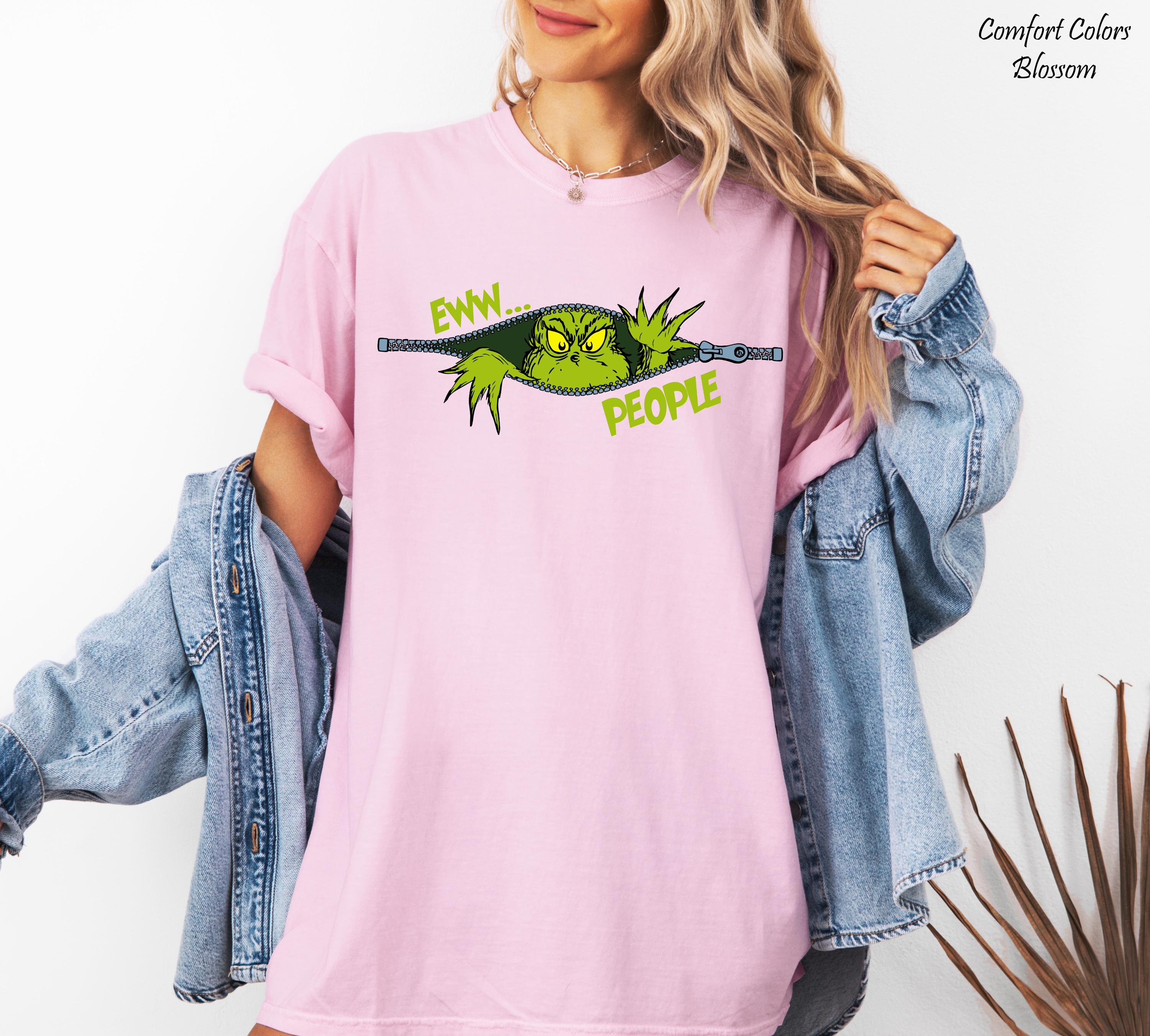 Eww People T-Shirt, Christmas Funny Grinch Shirt, Christmas Graphic Tee, Comfort Colors® Grinch Christmas Shirt, Merry Christmas T-Shirts