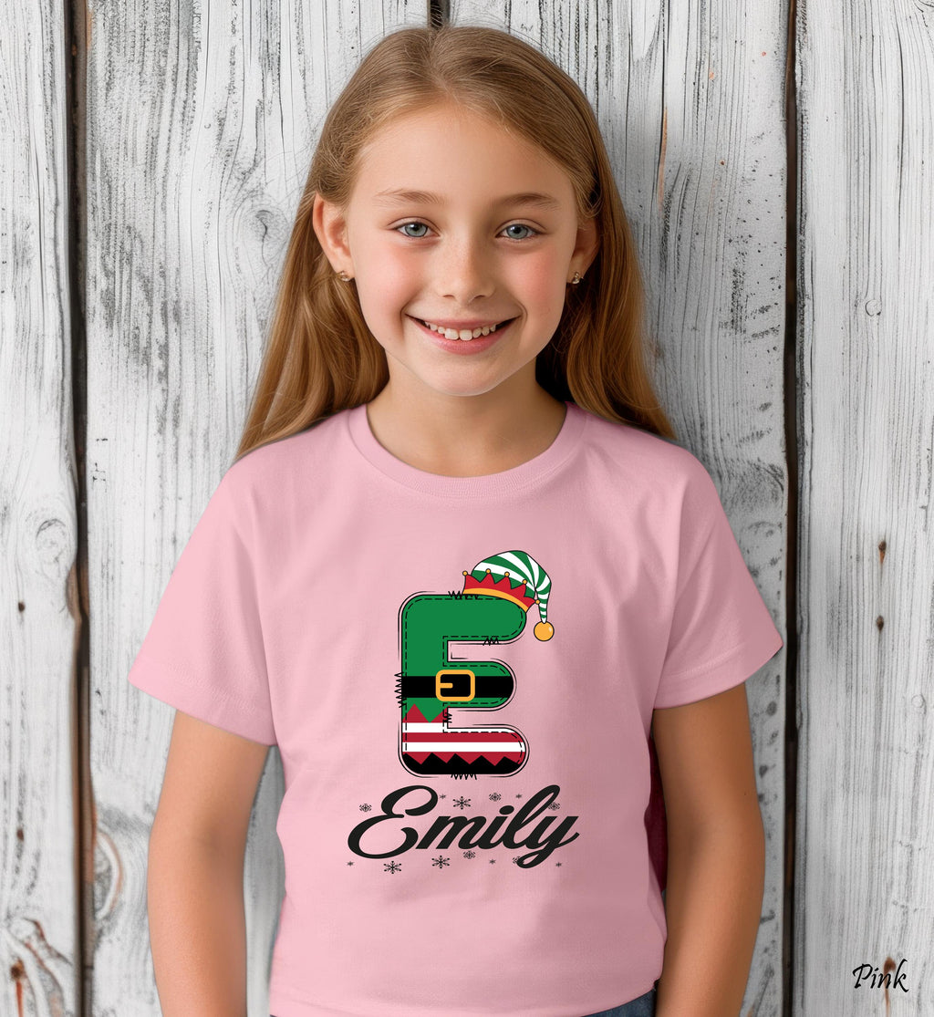 Personalized Doodle Alphabet Xmas Shirt, Custom Christmas Family Shirt with Name, Family Christmas Name Shirt, Funny Christmas 2026 Gift