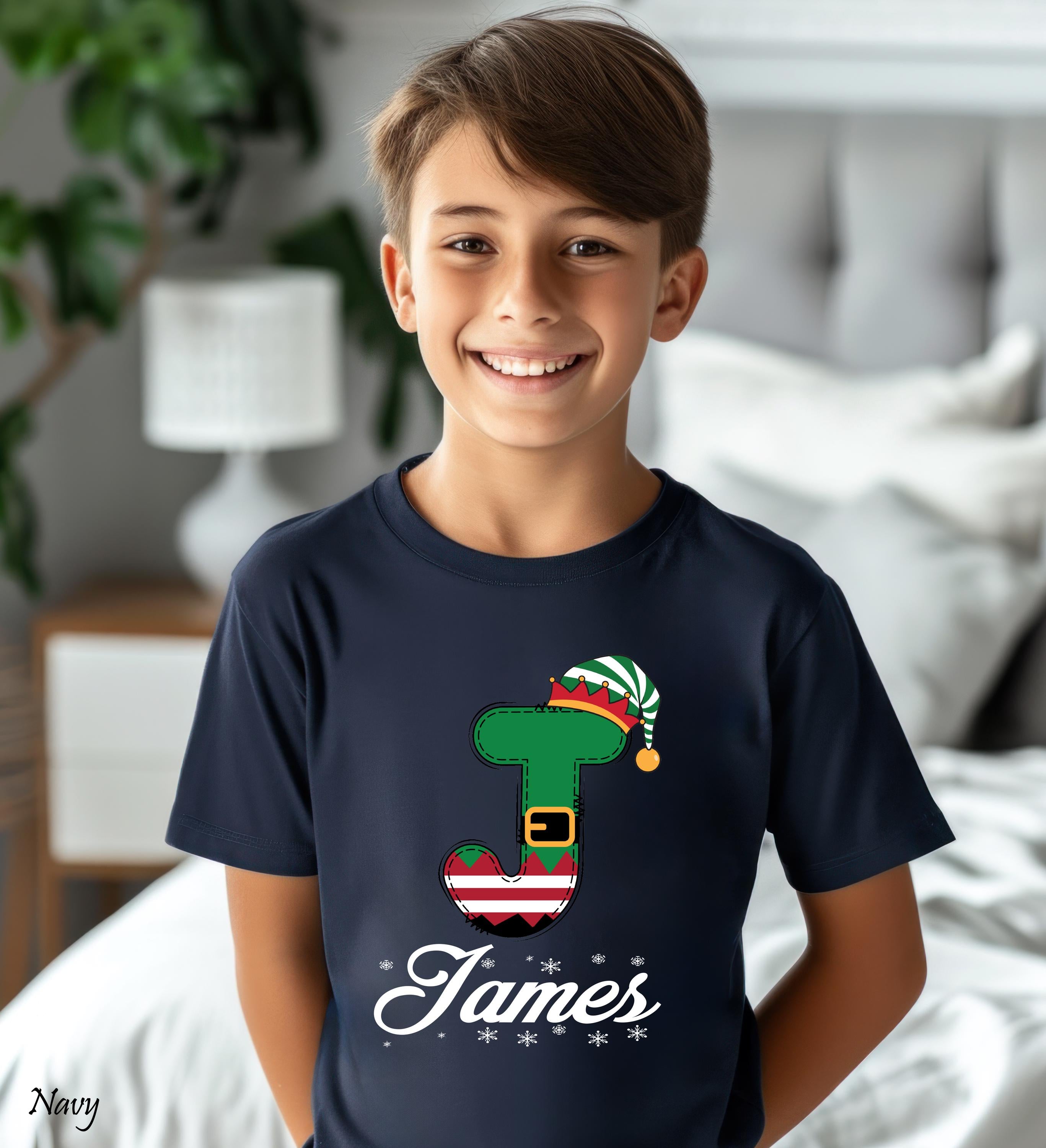 Personalized Doodle Alphabet Xmas Shirt, Custom Christmas Family Shirt with Name, Family Christmas Name Shirt, Funny Christmas 2026 Gift