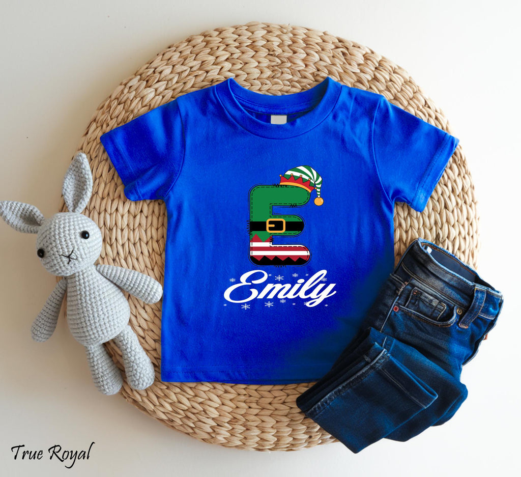 Personalized Doodle Alphabet Xmas Shirt, Custom Christmas Family Shirt with Name, Family Christmas Name Shirt, Funny Christmas 2026 Gift