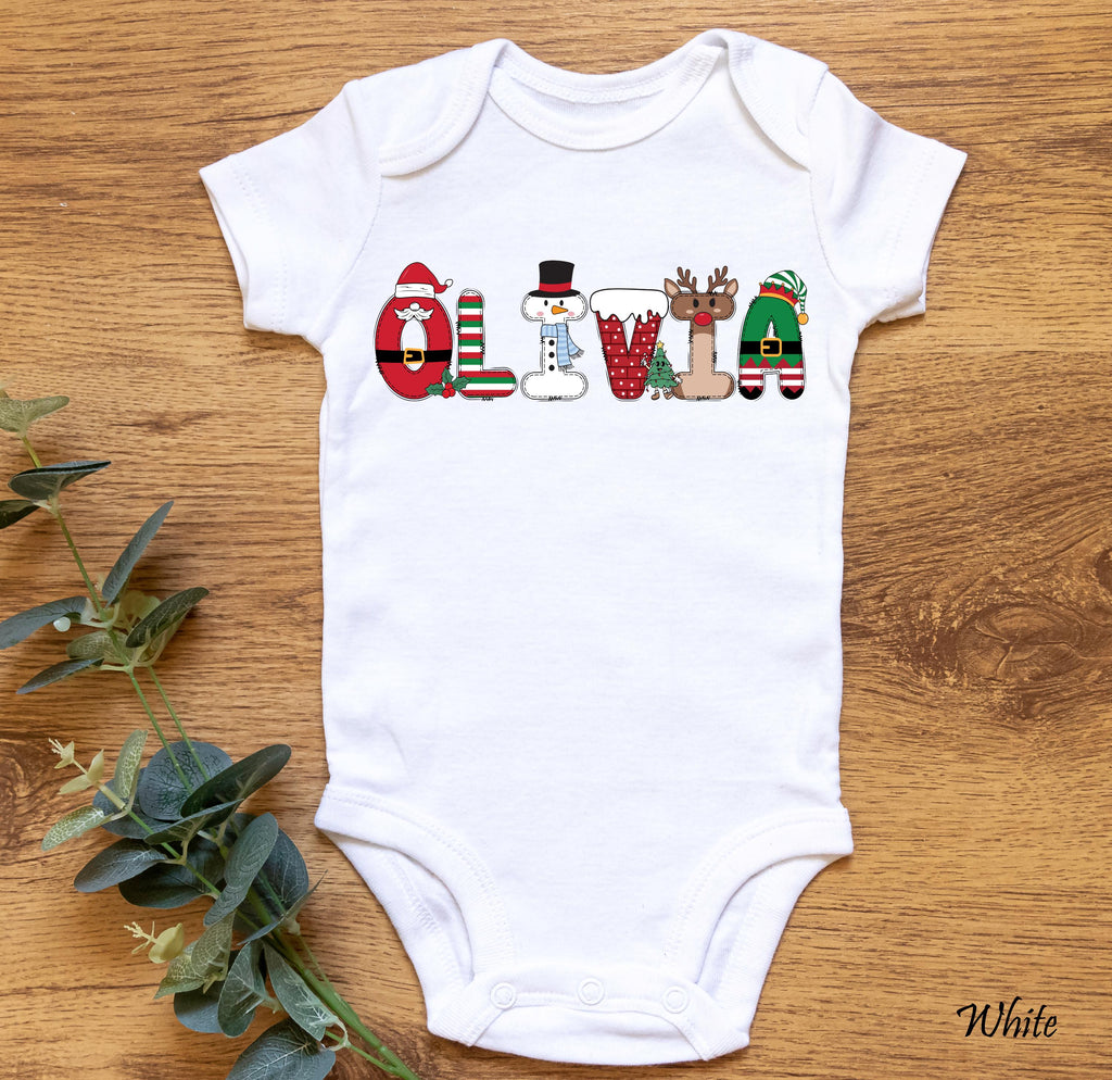Matching Family Christmas Tee - Custom Name, Soft Cotton