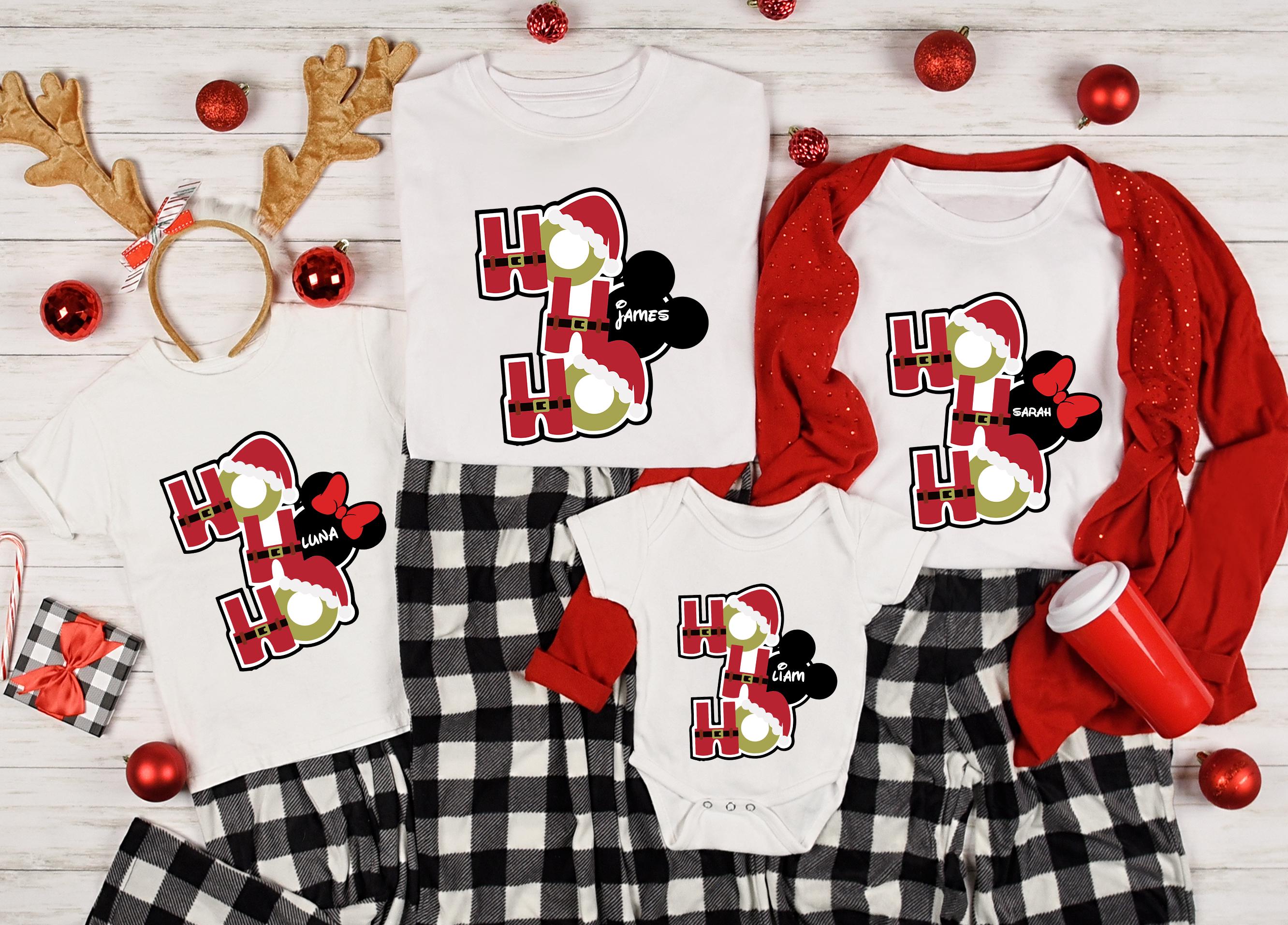 Custom Disney Christmas Family Shirt, Disneyland Holiday Gift, Christmas Couple Matching Shirt, Disney Trip 2026 Tee,Matching Family Shirt