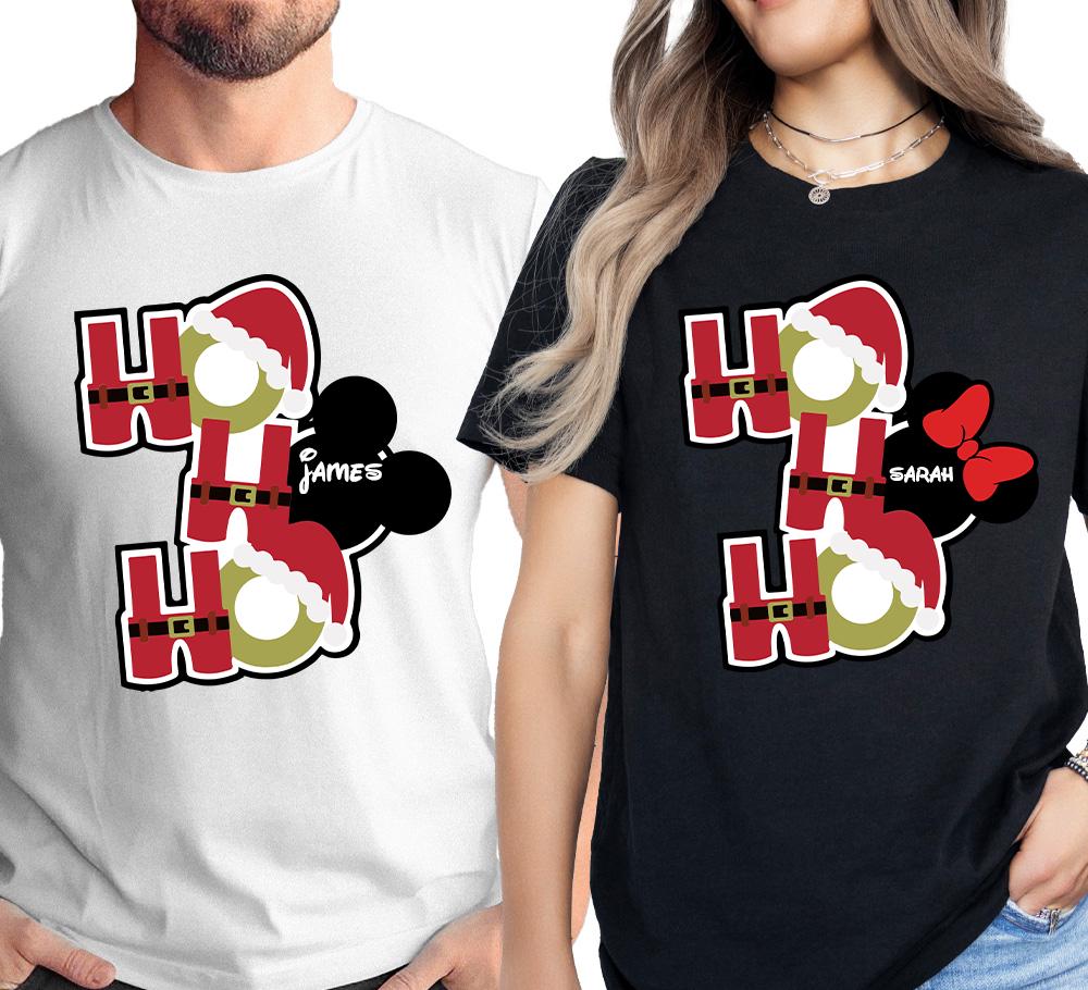 Custom Disney Christmas Family Shirt, Disneyland Holiday Gift, Christmas Couple Matching Shirt, Disney Trip 2026 Tee,Matching Family Shirt