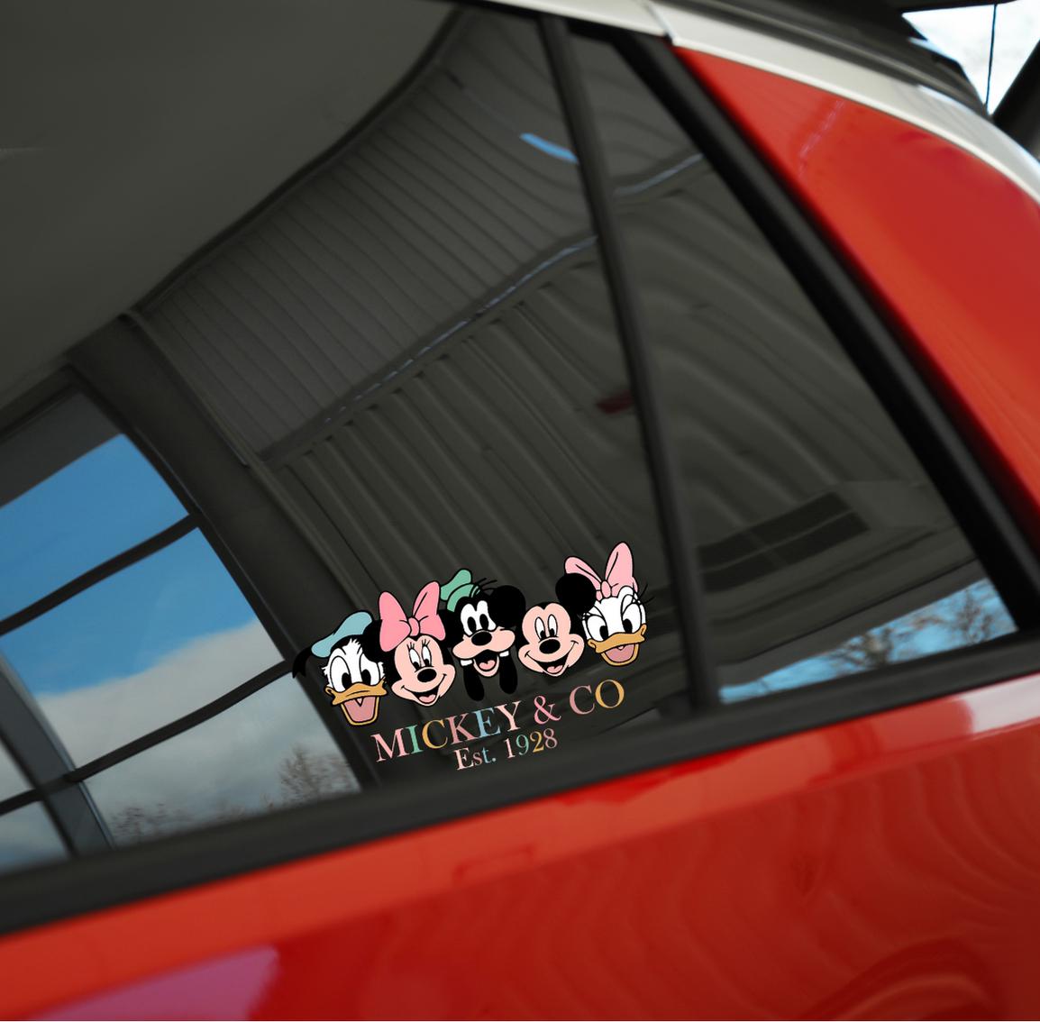 Mickey and Friends UV Decal, Mickey Go Kid's Room Sticker, Disney, Nursery Gift Sticker, Disney Mickey Mouse Vinly Car Decal, Disney Sticker