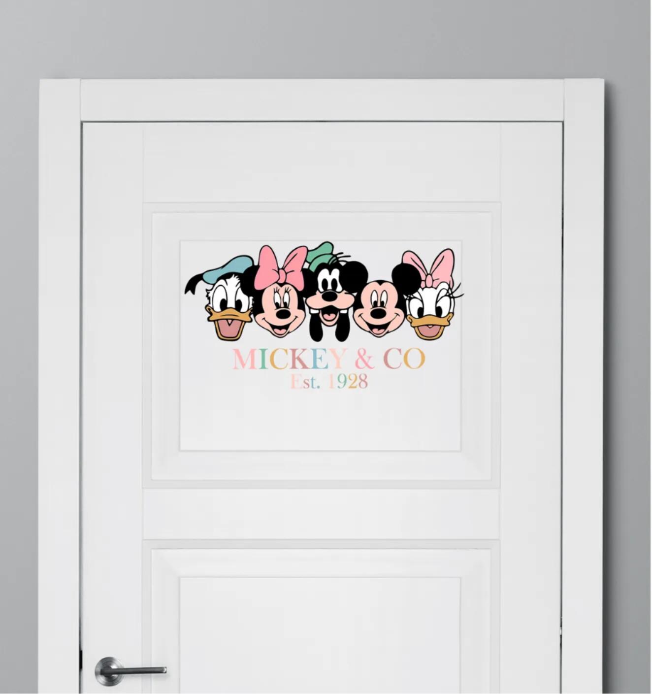 Mickey and Friends UV Decal, Mickey Go Kid's Room Sticker, Disney, Nursery Gift Sticker, Disney Mickey Mouse Vinly Car Decal, Disney Sticker