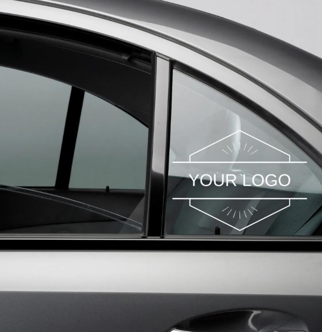 Custom Logo Car Window Decal,Vehicle Rear Windshield Sticker,Your Custom Logo Vinyl Decal Trailer Sticker,Your Own Logo ,Business Sticker