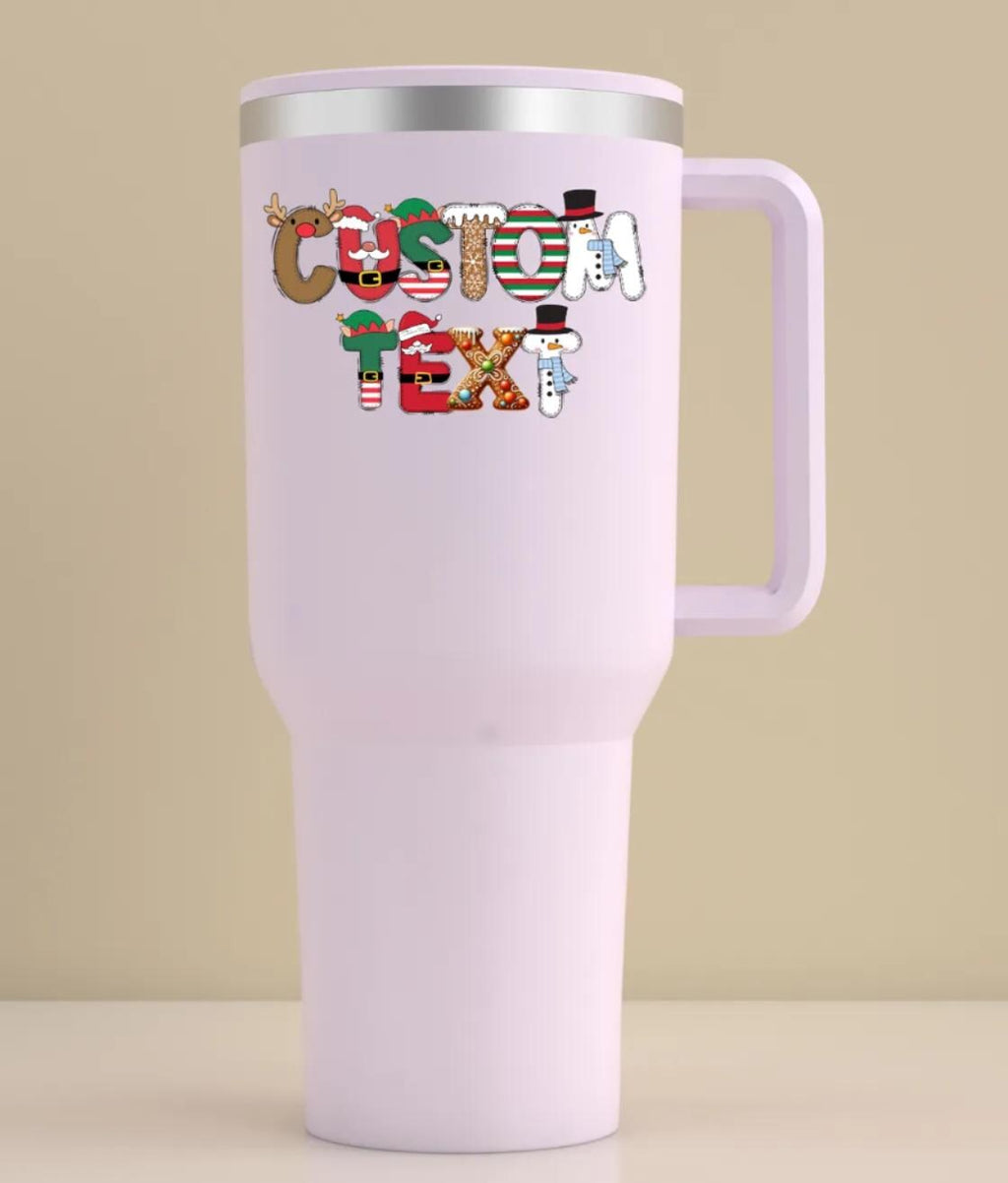 Custom Name Christmas Sticker, Santa Christmas Decal, Christmas Gift for Kids,Holiday Labels for Gift Box,Package,Personalized Holiday Gifts