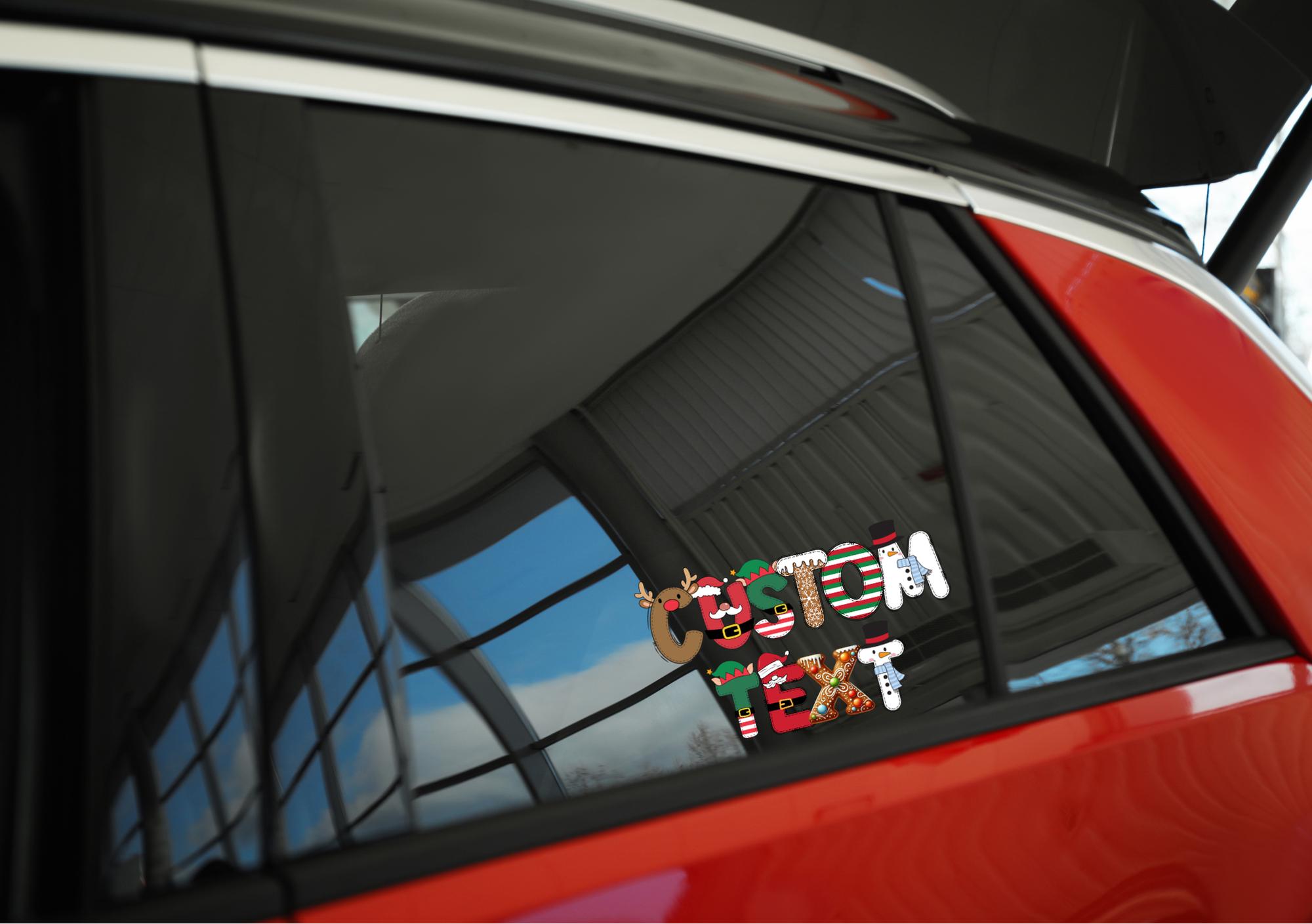 Custom Name Christmas Sticker, Santa Christmas Decal, Christmas Gift for Kids,Holiday Labels for Gift Box,Package,Personalized Holiday Gifts