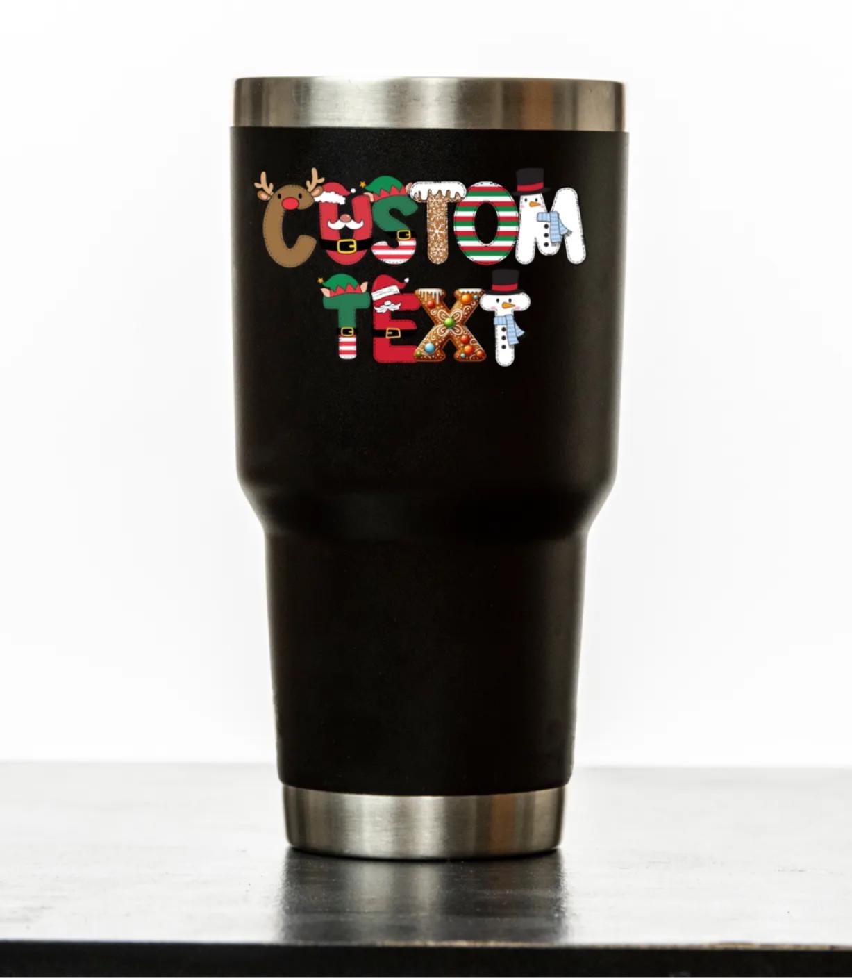 Custom Name Christmas Sticker, Santa Christmas Decal, Christmas Gift for Kids,Holiday Labels for Gift Box,Package,Personalized Holiday Gifts