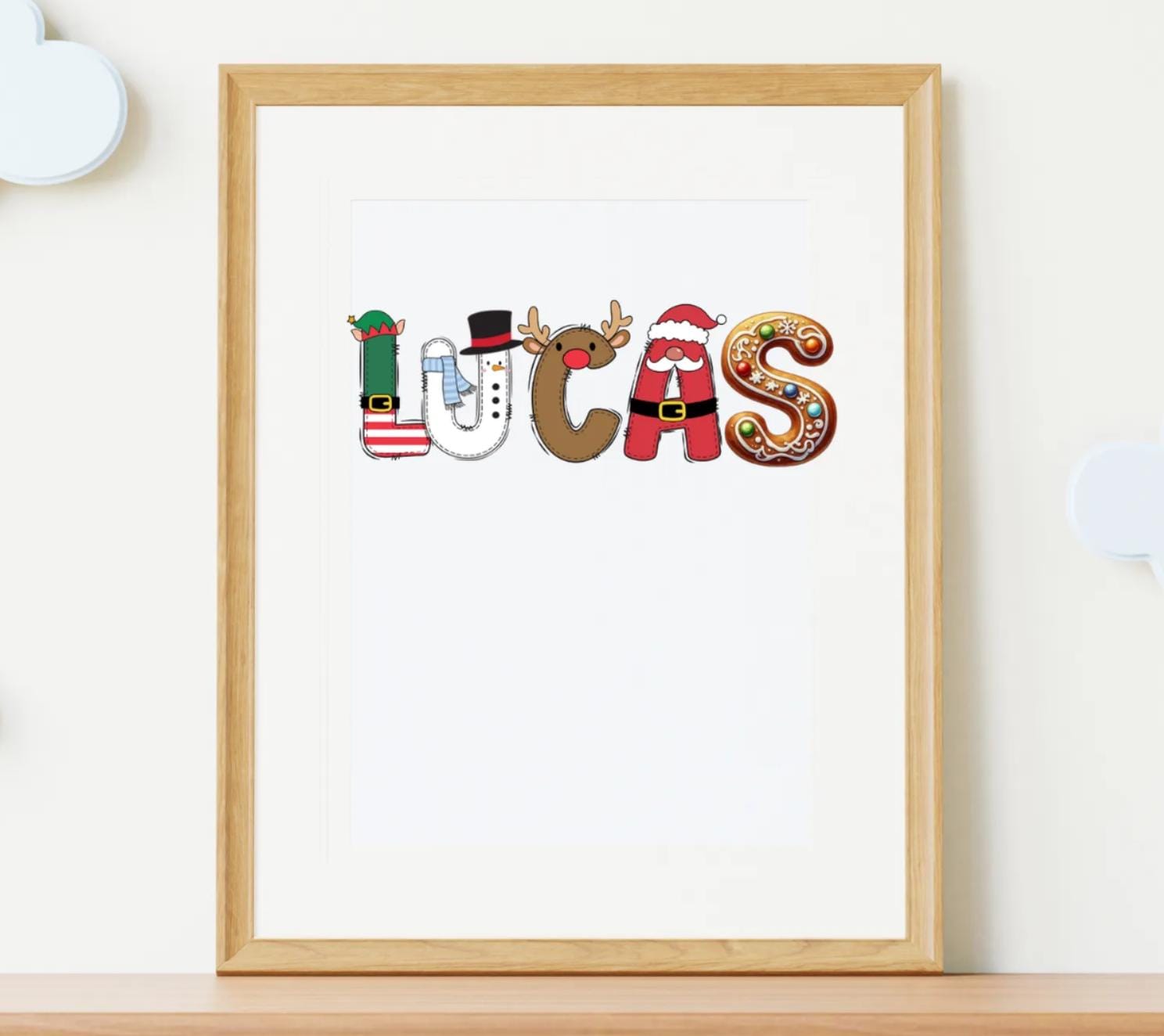 Custom Name Christmas Sticker, Santa Christmas Decal, Christmas Gift for Kids,Holiday Labels for Gift Box,Package,Personalized Holiday Gifts