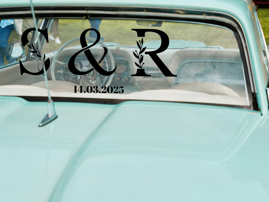 Wedding Sticker Car Rear Window, Removable Vinyl Waterproof Bride Groom Decoration, Bridal Wedding Mr & Mrs,  Wedding Car Bumper Sticker