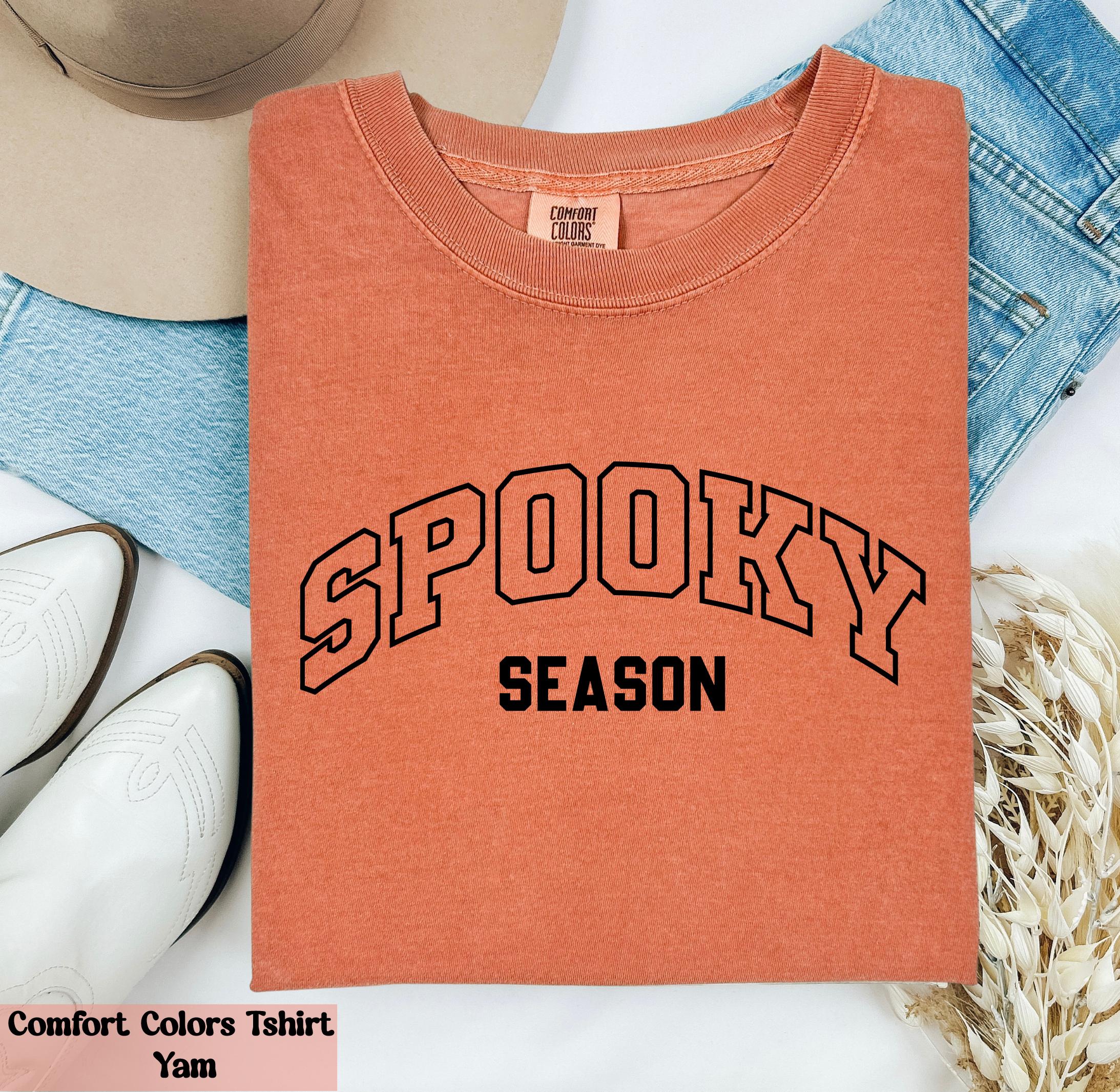 Comfort Colors® Spooky Season Shirt, Spooky Halloween Shirt, Spooky Gift, Halloween Gift for Her, Women Spooky Tee, Spooky Ghost Tshirt