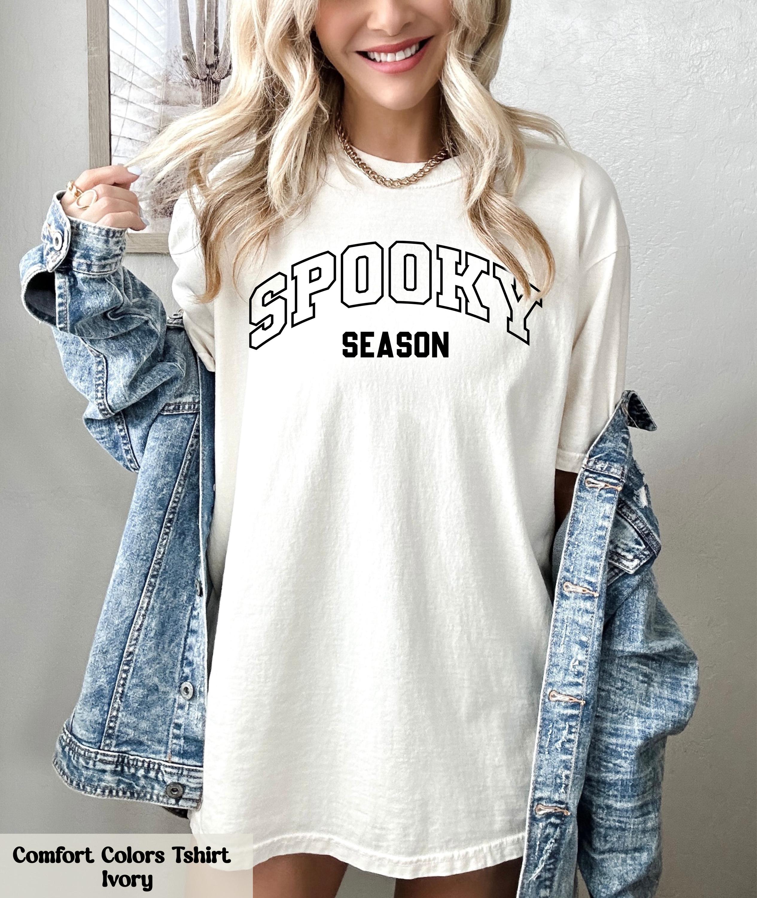 Comfort Colors® Spooky Season Shirt, Spooky Halloween Shirt, Spooky Gift, Halloween Gift for Her, Women Spooky Tee, Spooky Ghost Tshirt