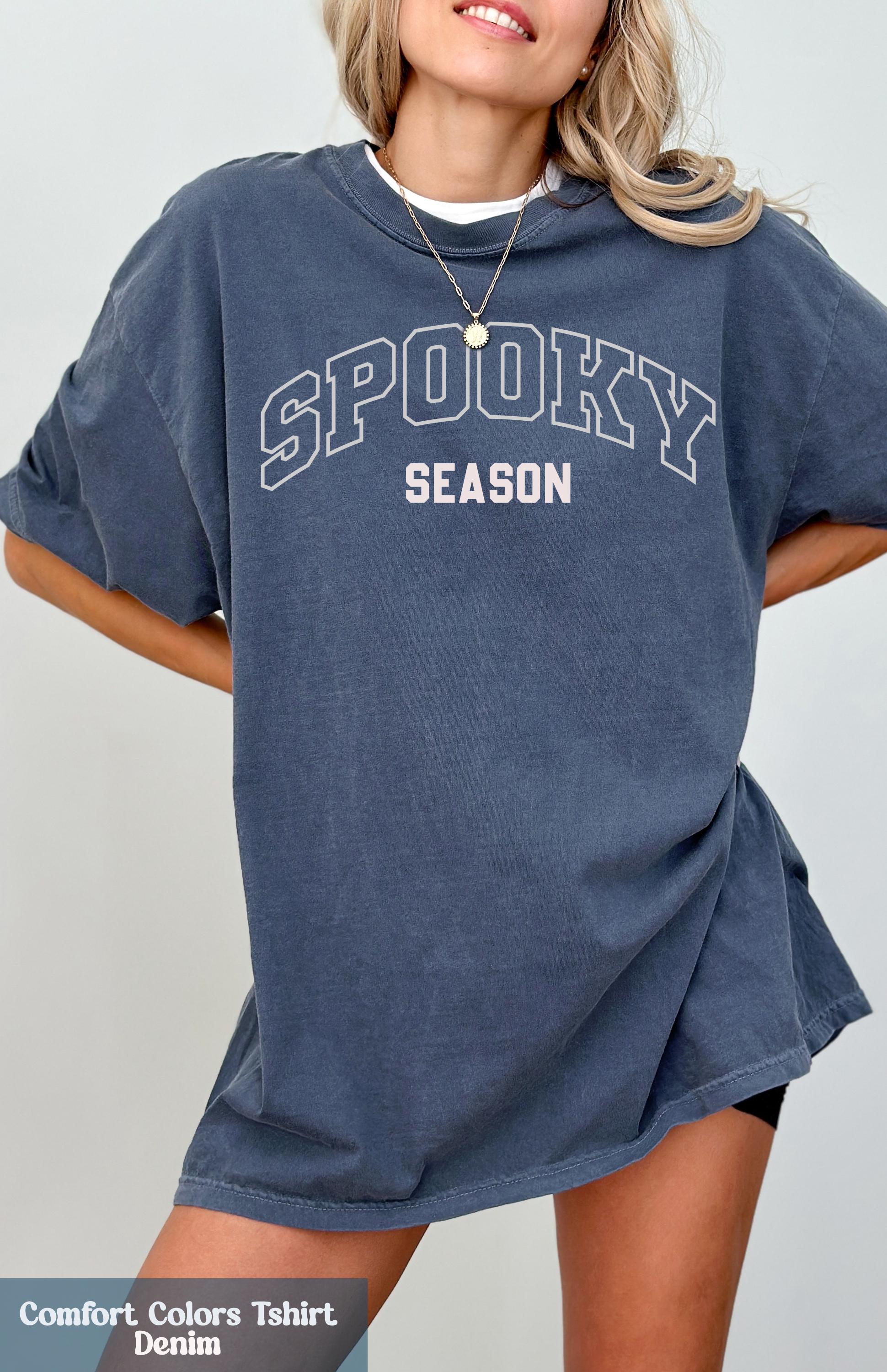 Comfort Colors® Spooky Season Shirt, Spooky Halloween Shirt, Spooky Gift, Halloween Gift for Her, Women Spooky Tee, Spooky Ghost Tshirt
