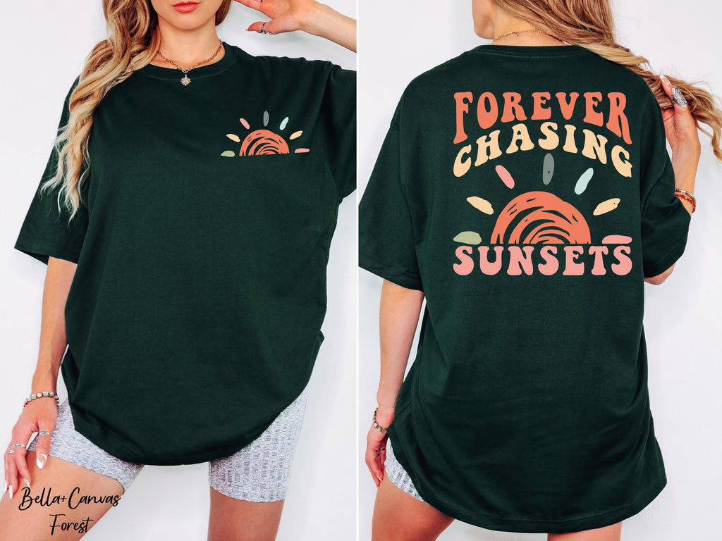 Forever Chasing Sunsets Shirt, Summer Vacation Shirt,Positivity Shirt,Summer Beach Shirt, Aesthetic Shirt,Summer Travel Shirt,Vacation Tee