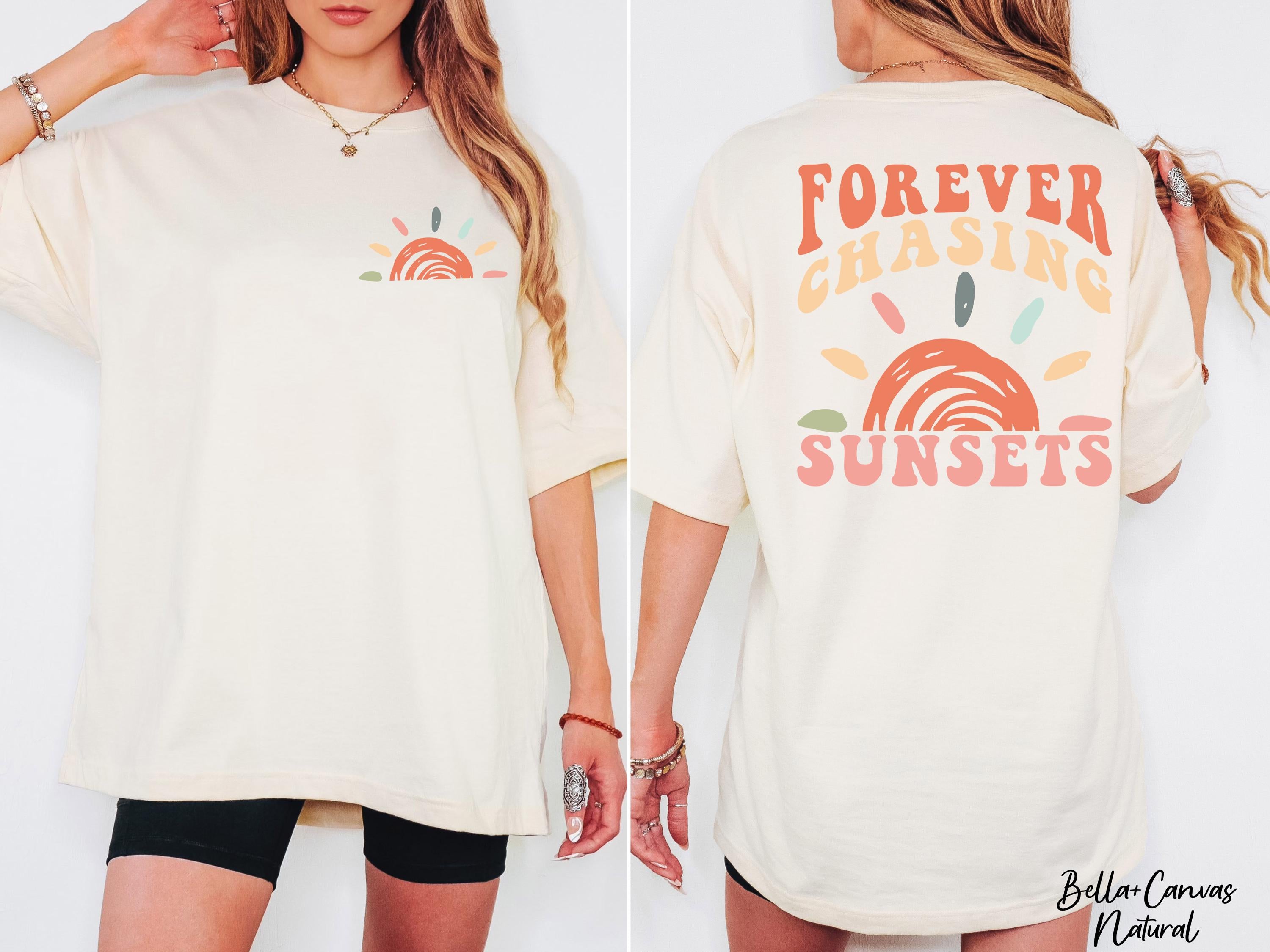 Forever Chasing Sunsets Shirt, Summer Vacation Shirt,Positivity Shirt,Summer Beach Shirt, Aesthetic Shirt,Summer Travel Shirt,Vacation Tee