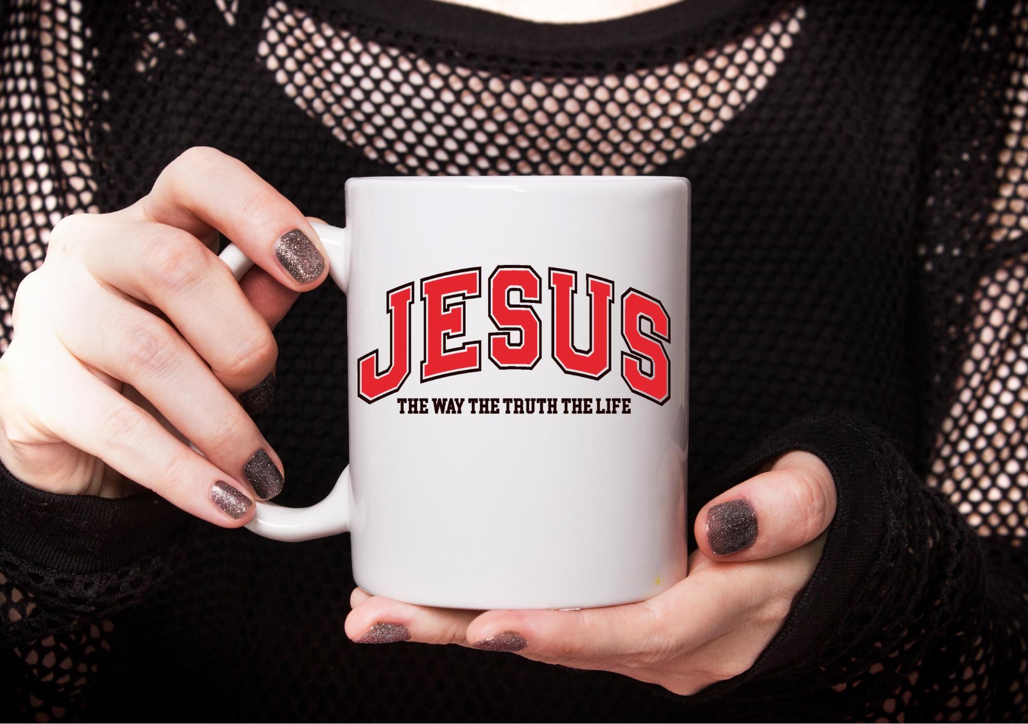 Jesus Decal, Rear View Mirror Decal, Christian Gift,  Faith Car Mirror Decal, Car Mirror Decal, Faith Mug Decal, Christian Car Vinyl Decal