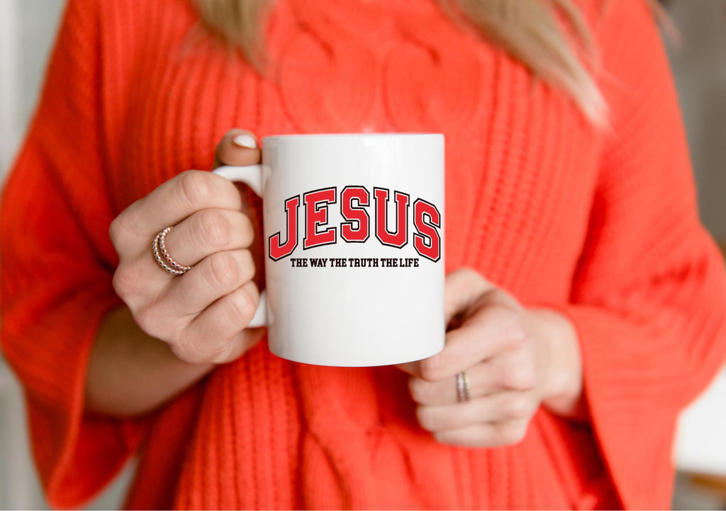 Jesus Decal, Rear View Mirror Decal, Christian Gift,  Faith Car Mirror Decal, Car Mirror Decal, Faith Mug Decal, Christian Car Vinyl Decal