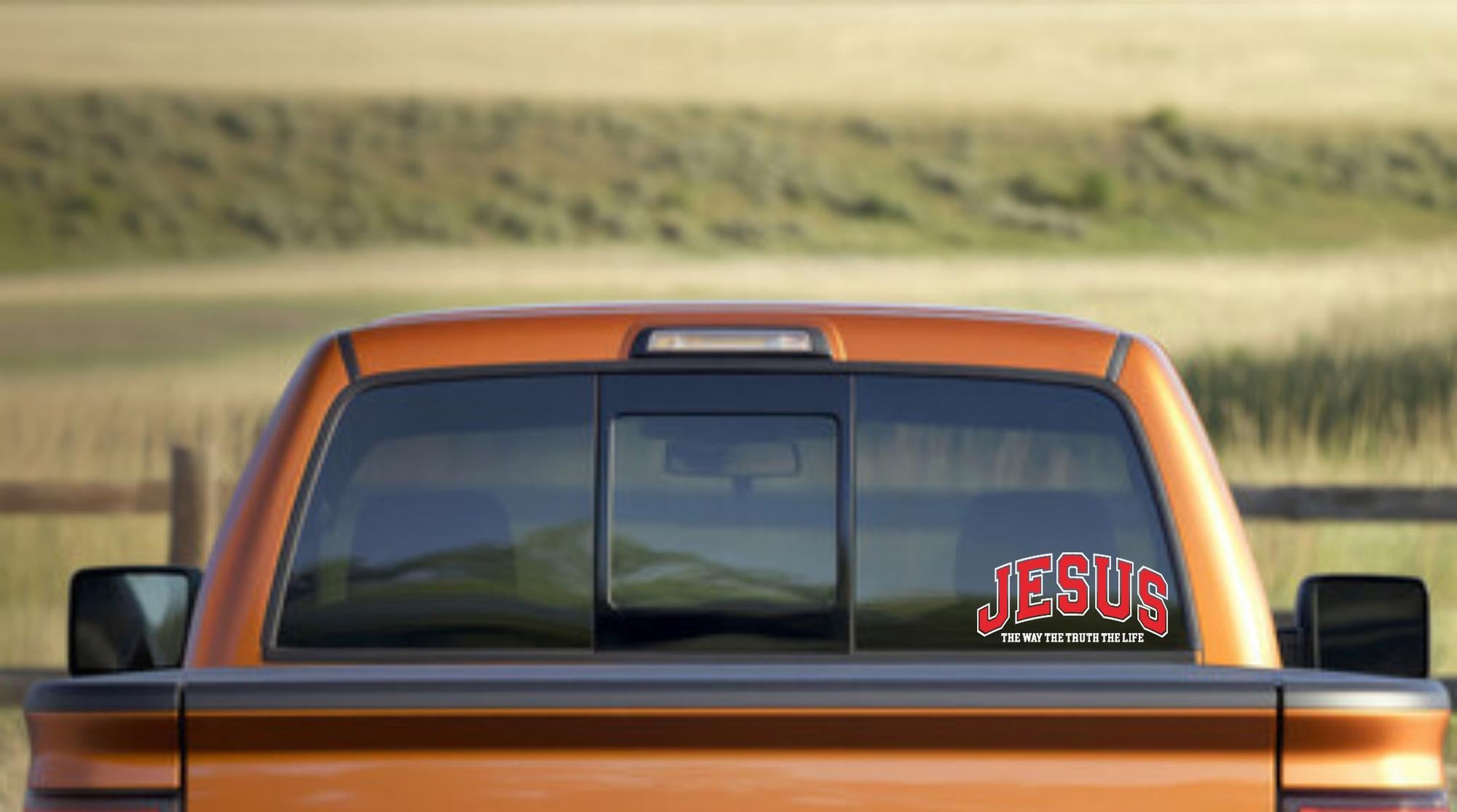 Jesus Decal, Rear View Mirror Decal, Christian Gift,  Faith Car Mirror Decal, Car Mirror Decal, Faith Mug Decal, Christian Car Vinyl Decal