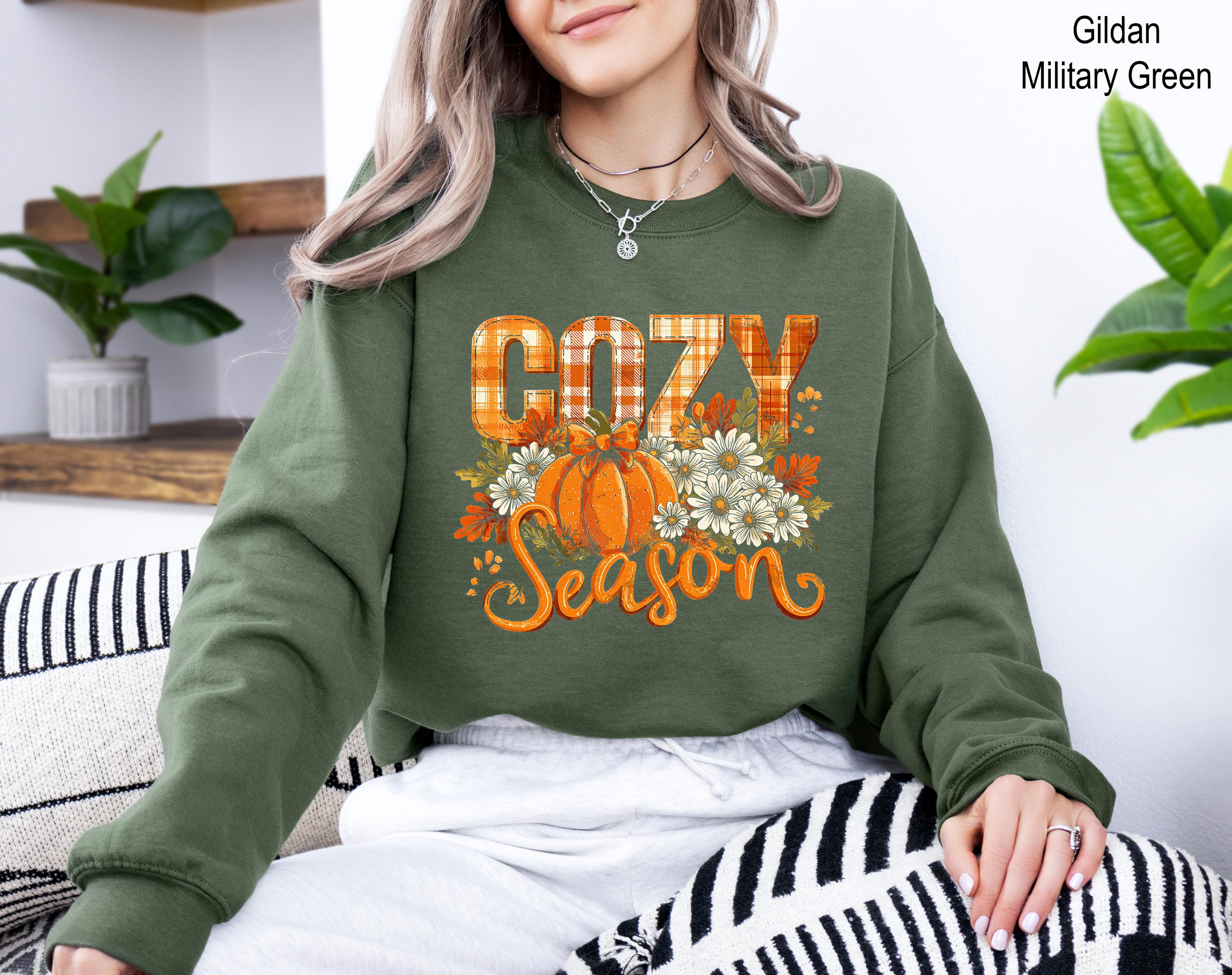 Cozy Season Sweatshirt, Autumn Sweatshirts, Sweatshirts for Her, Fall Sweatshirt, Cozy Autumn Shirt, Autumn Leaves Sweatshirt, Fall Shirt