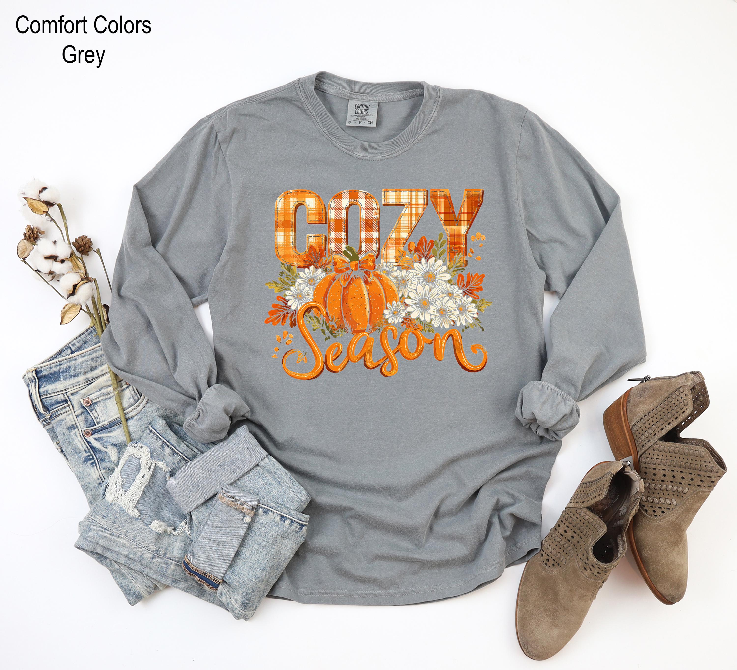 Cozy Season Sweatshirt, Autumn Sweatshirts, Sweatshirts for Her, Fall Sweatshirt, Cozy Autumn Shirt, Autumn Leaves Sweatshirt, Fall Shirt