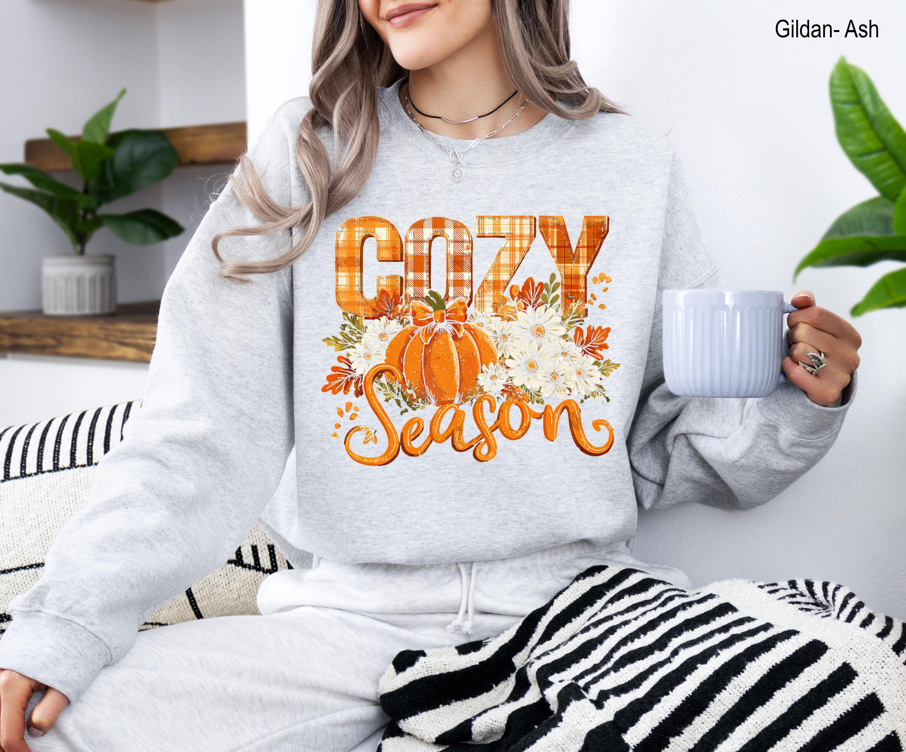 Cozy Season Sweatshirt, Autumn Sweatshirts, Sweatshirts for Her, Fall Sweatshirt, Cozy Autumn Shirt, Autumn Leaves Sweatshirt, Fall Shirt