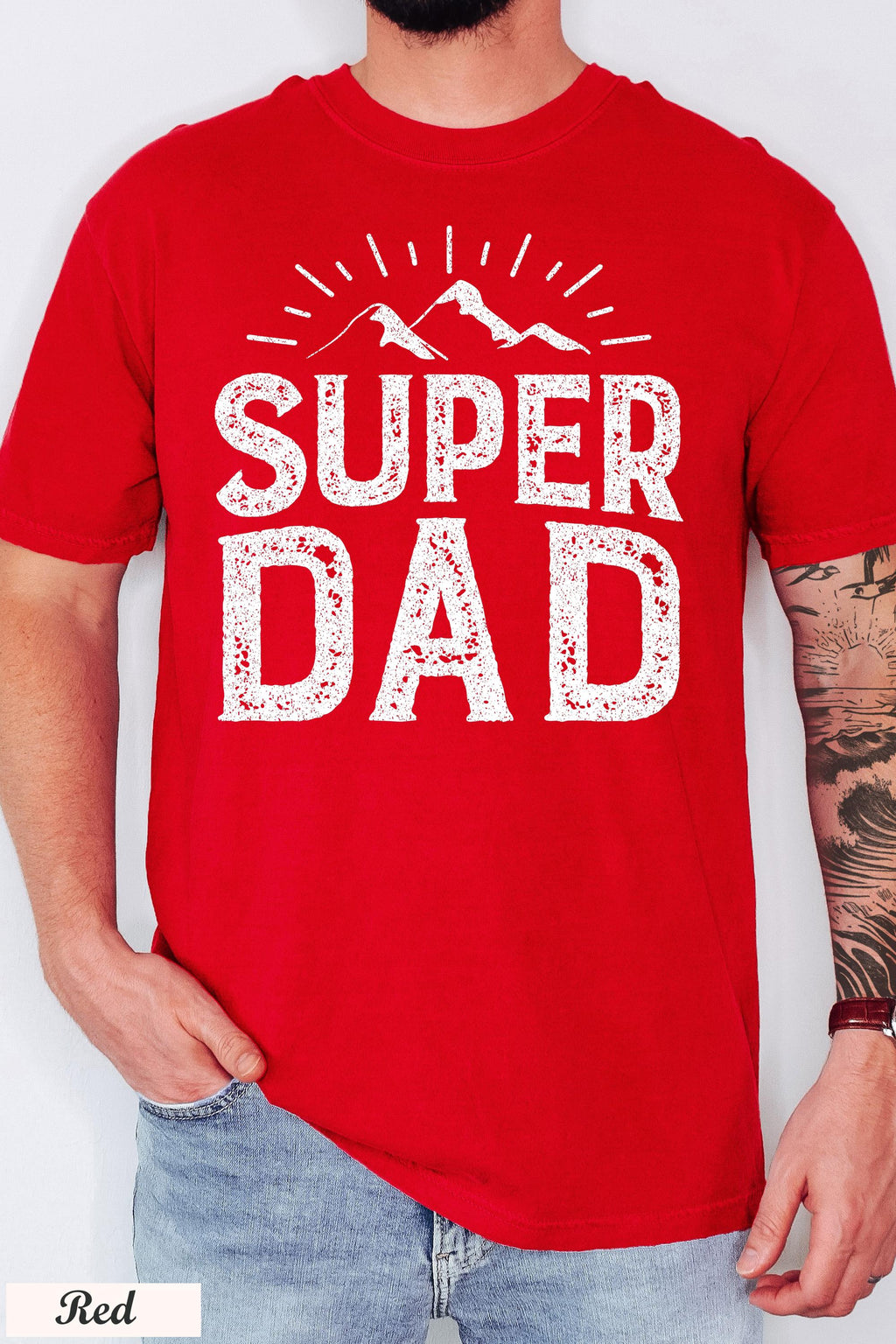 Super Dad Shirt,  Father's Day Gift,Dad's Birthday Gift, New Dad Crewneck, Dad Life Tee, funny Dad Shirt,Fatherhood Shirt,Super Hero Dad Tee