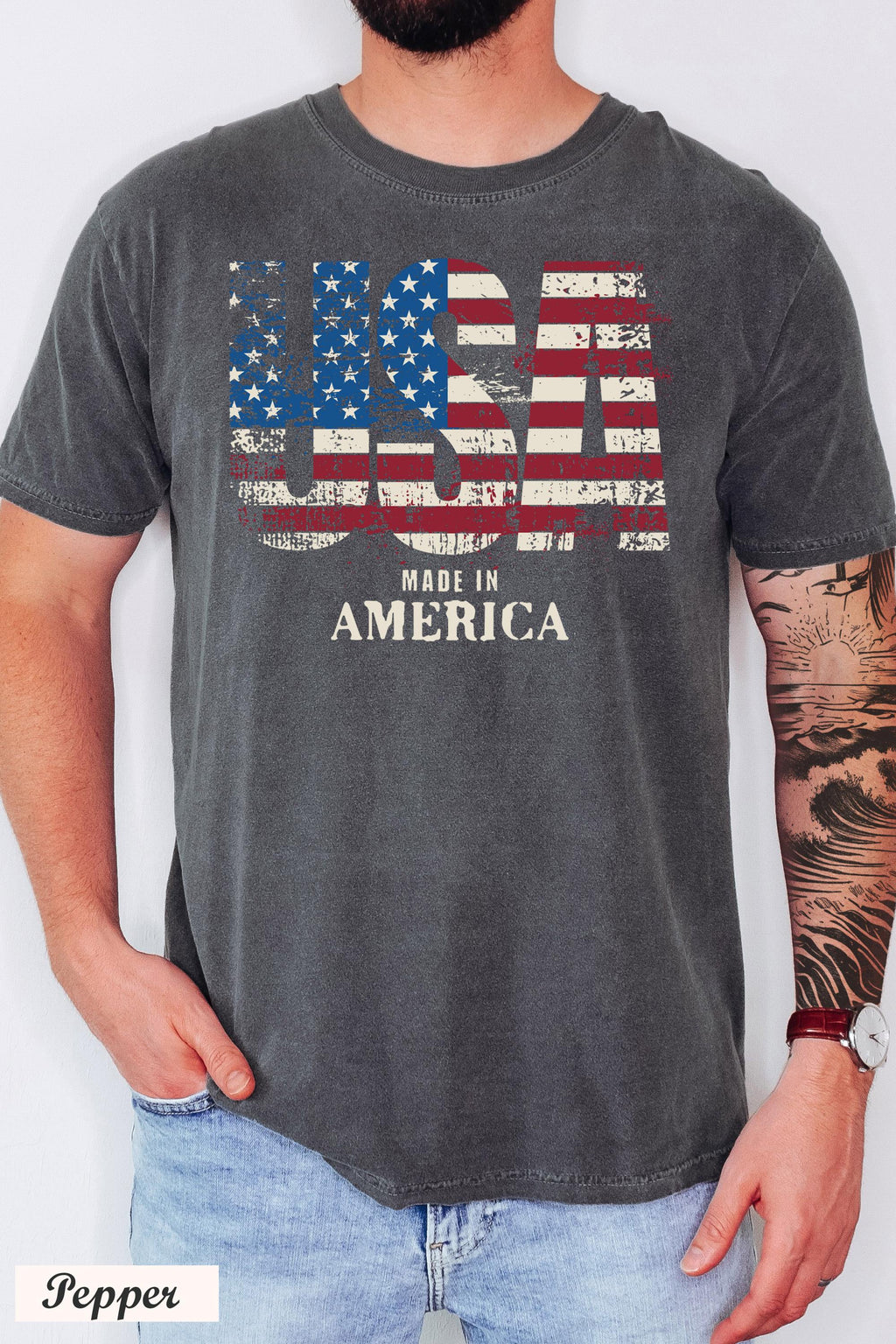 USA Made in America Shirt,4th of July Shirt, USA shirt, America Patriotic Shirt,Independence Day Shirt, Memorial Day Shirt, USA Flag Shirt