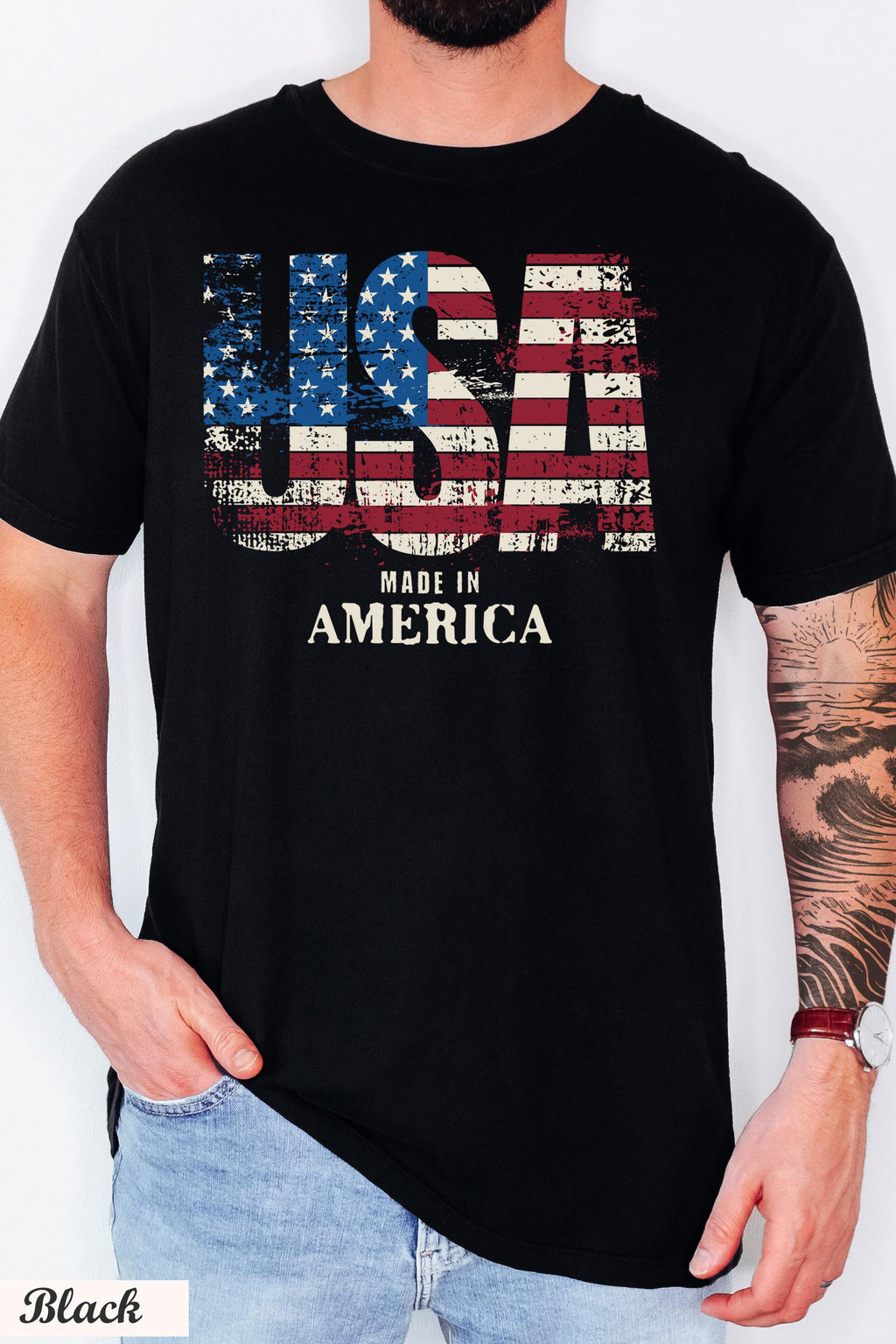 USA Made in America Shirt,4th of July Shirt, USA shirt, America Patriotic Shirt,Independence Day Shirt, Memorial Day Shirt, USA Flag Shirt