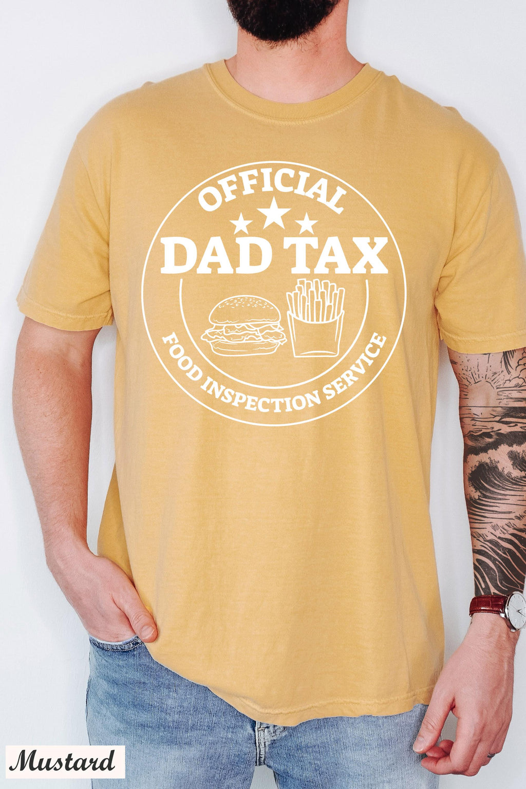 Official Dad Tax Food Inspection Service Shirt, Father's Day Shirt, Funny Dad Tax Gift, Dad's Birthday Gift, Dad Joke Shirt, Dad Life Tee