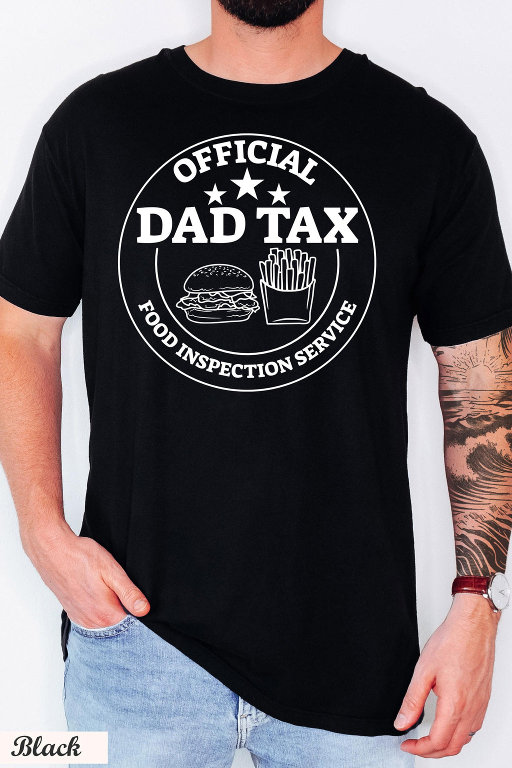 Official Dad Tax Food Inspection Service Shirt, Father's Day Shirt, Funny Dad Tax Gift, Dad's Birthday Gift, Dad Joke Shirt, Dad Life Tee