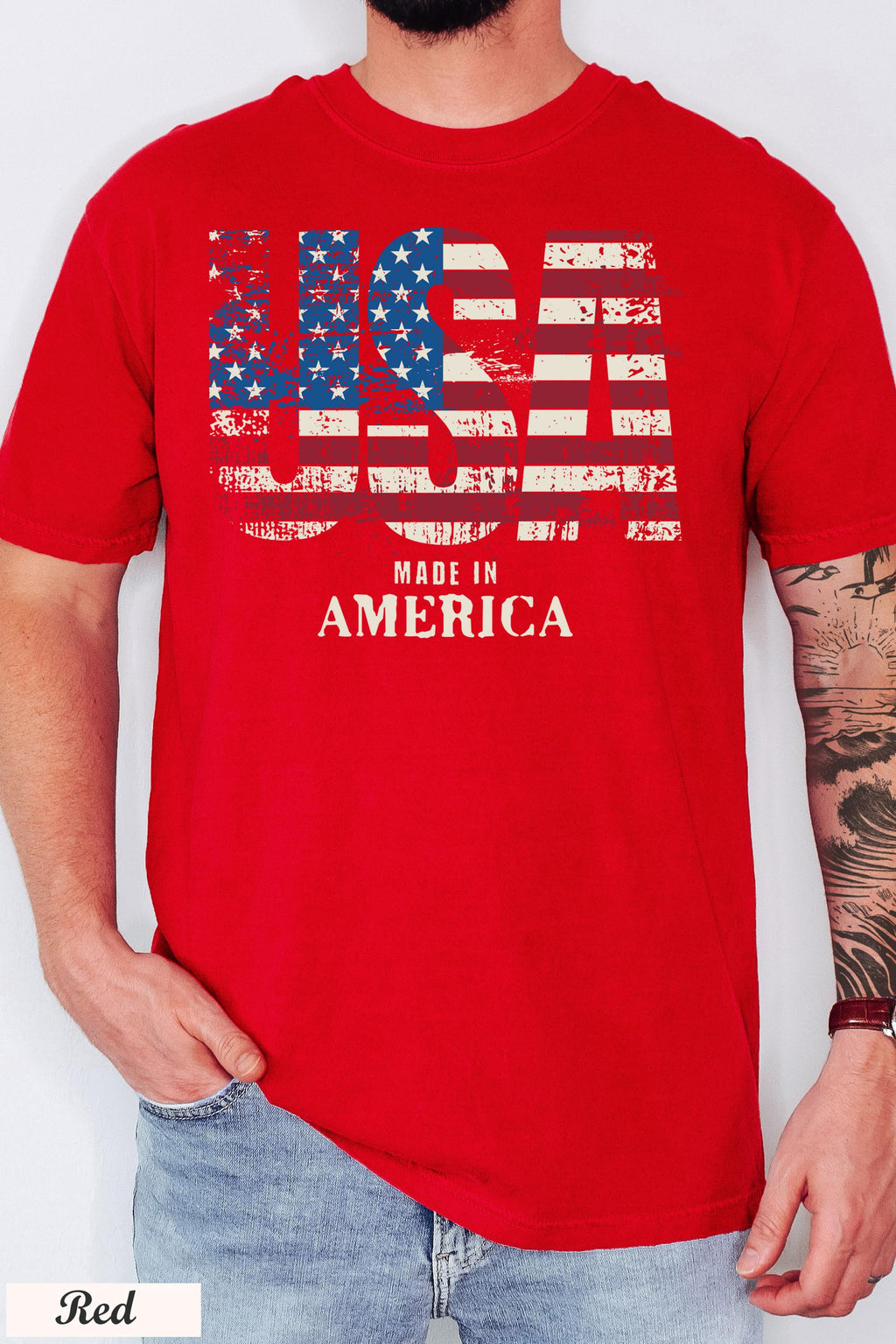 USA Made in America Shirt,4th of July Shirt, USA shirt, America Patriotic Shirt,Independence Day Shirt, Memorial Day Shirt, USA Flag Shirt