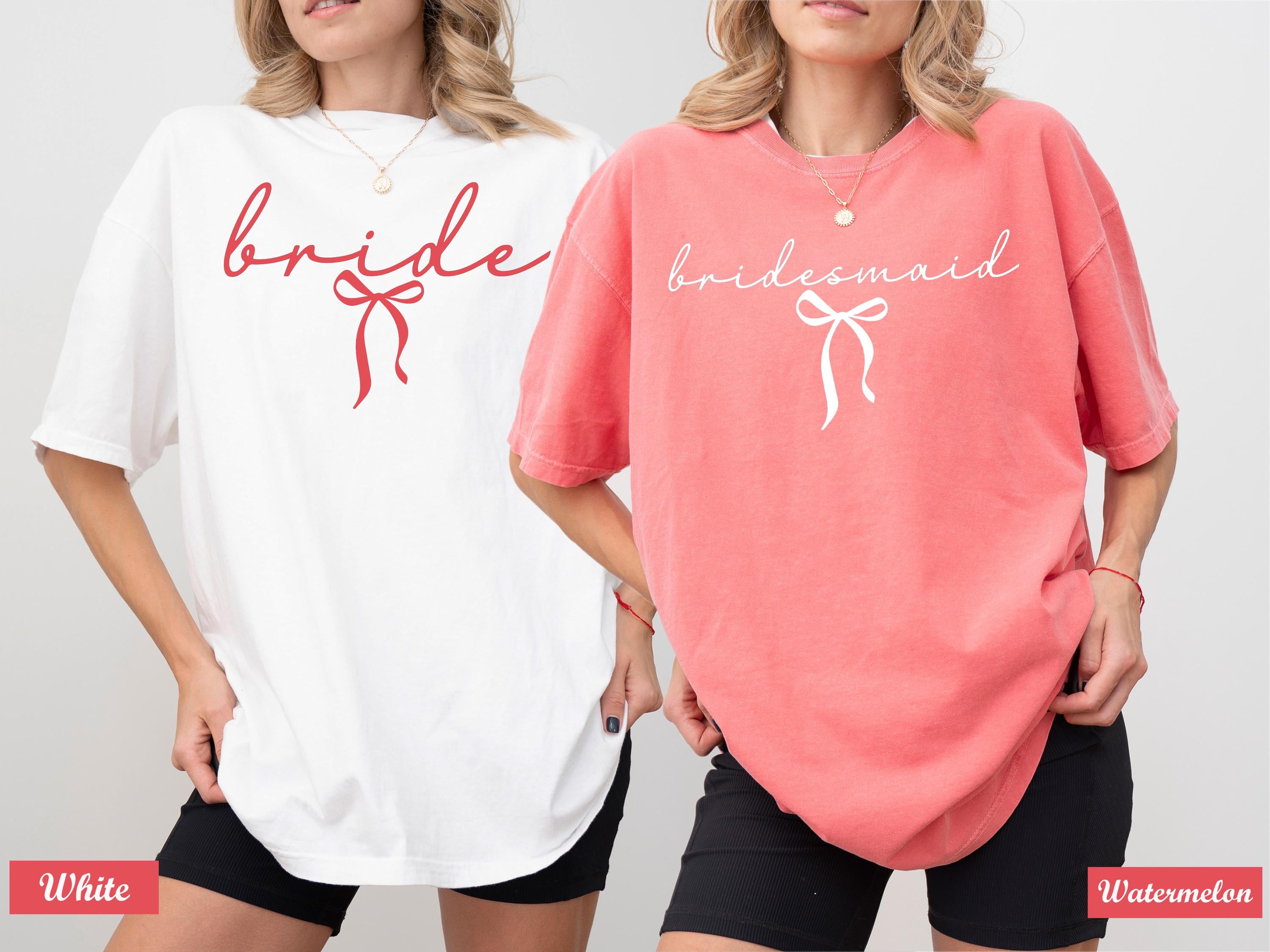 Coquette Bachelorette Party Tee,, Bride Shirt, Bridesmaid Shirt,Bridesmaid Proposal Gift, Bridal Shower Tee, Wedding Gift, Engagement Outfit