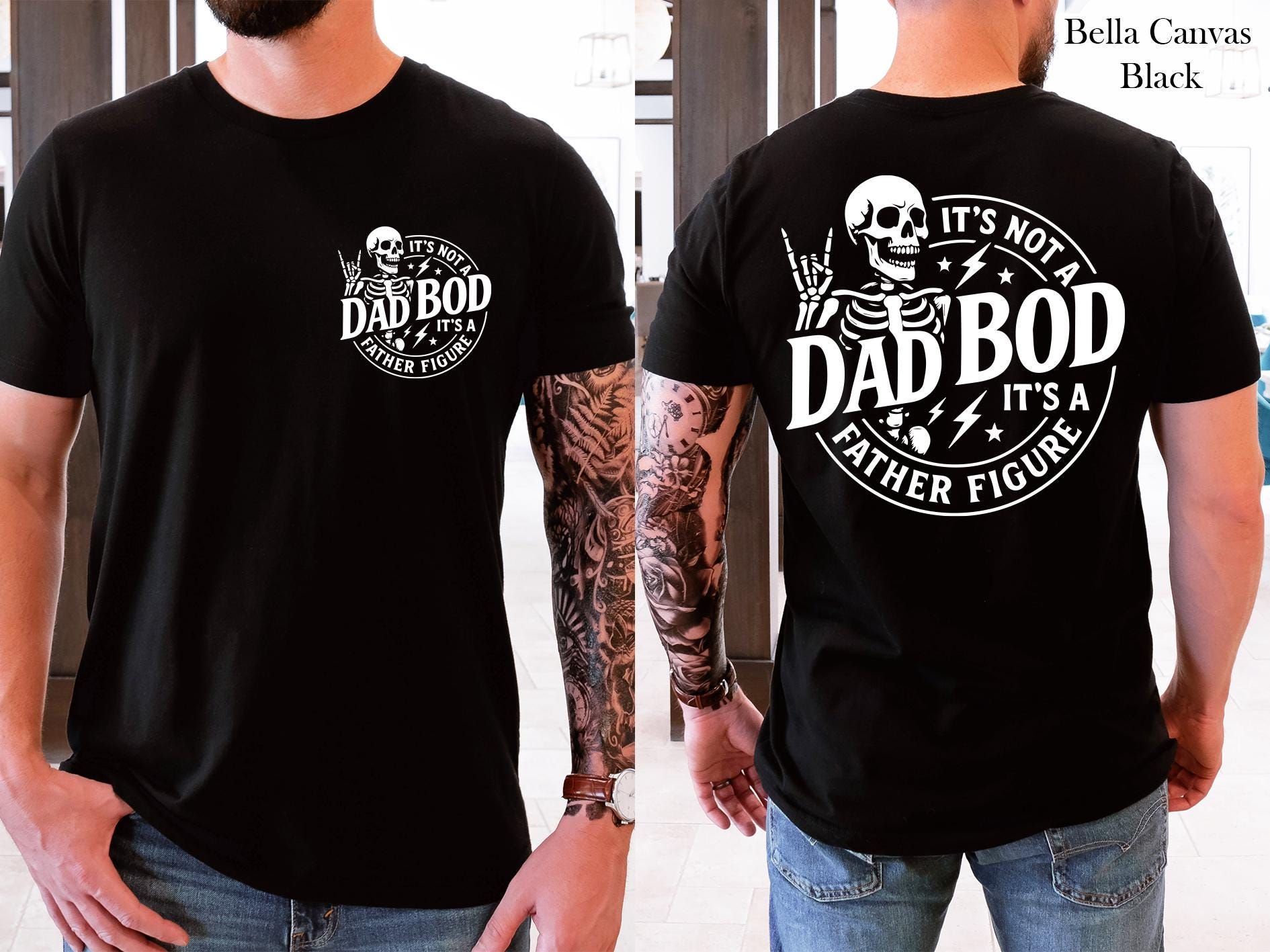 It's Not A Dad Bod It's A Father Figure Shirt, Funny Dad Bod Skeleton Shirt, Humorous Gift for Dad,  Gift For Husband, Funny Dad Shirt