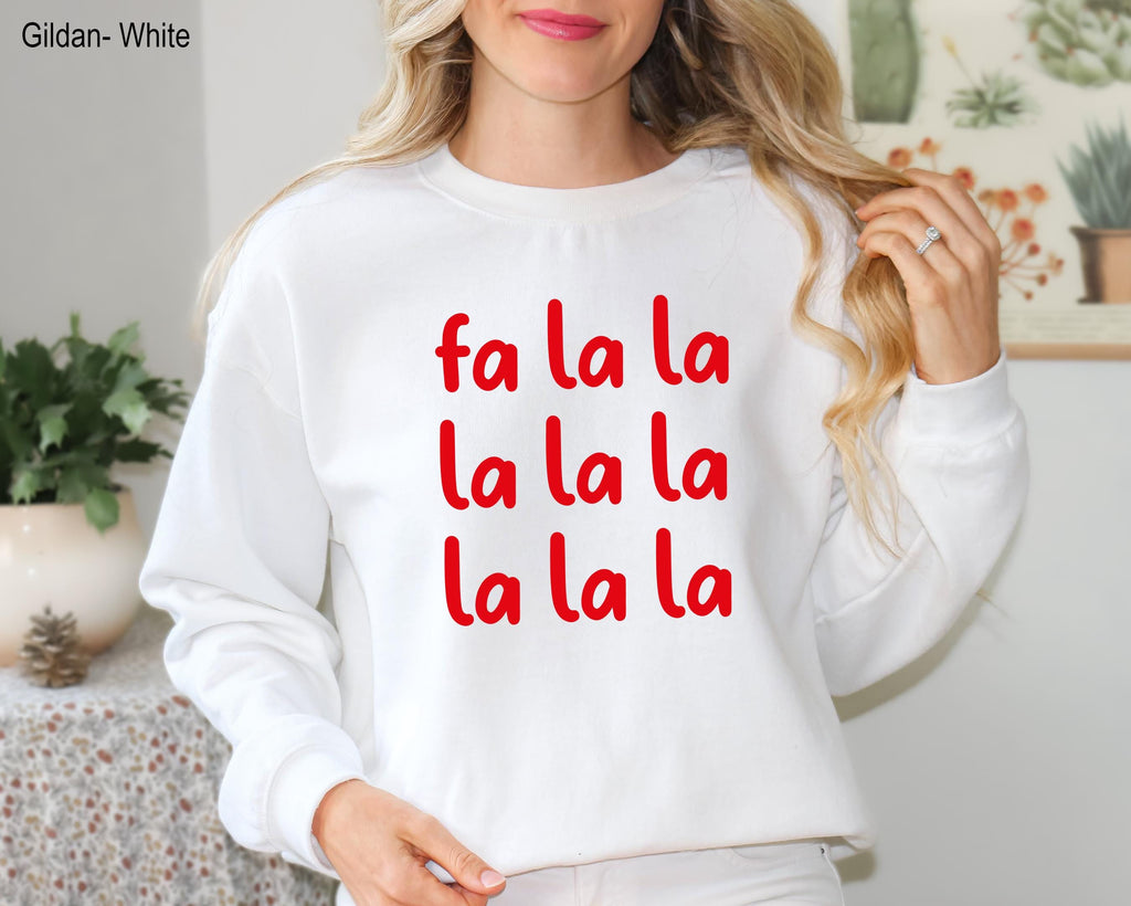Fa La La Christmas Sweatshirt,Trendy Christmas Crewneck For Women,Christmas Party Sweater, Fun Christmas Sweatshirt , Xmas Holiday Sweater