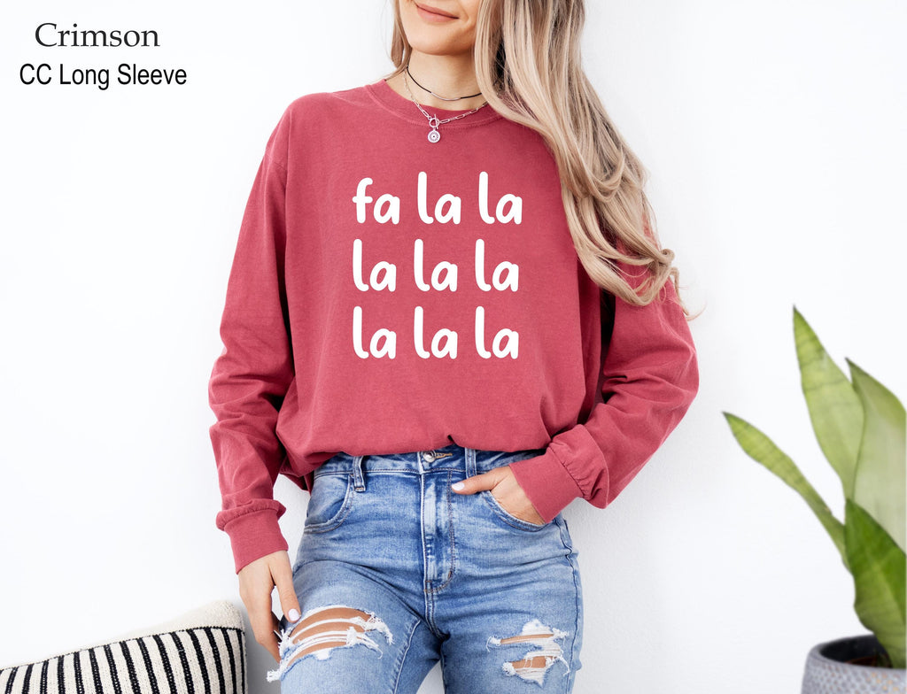 Fa La La Christmas Sweatshirt,Trendy Christmas Crewneck For Women,Christmas Party Sweater, Fun Christmas Sweatshirt , Xmas Holiday Sweater