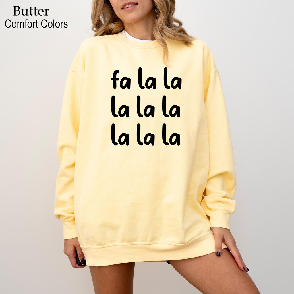 Fa La La Christmas Sweatshirt,Trendy Christmas Crewneck For Women,Christmas Party Sweater, Fun Christmas Sweatshirt , Xmas Holiday Sweater