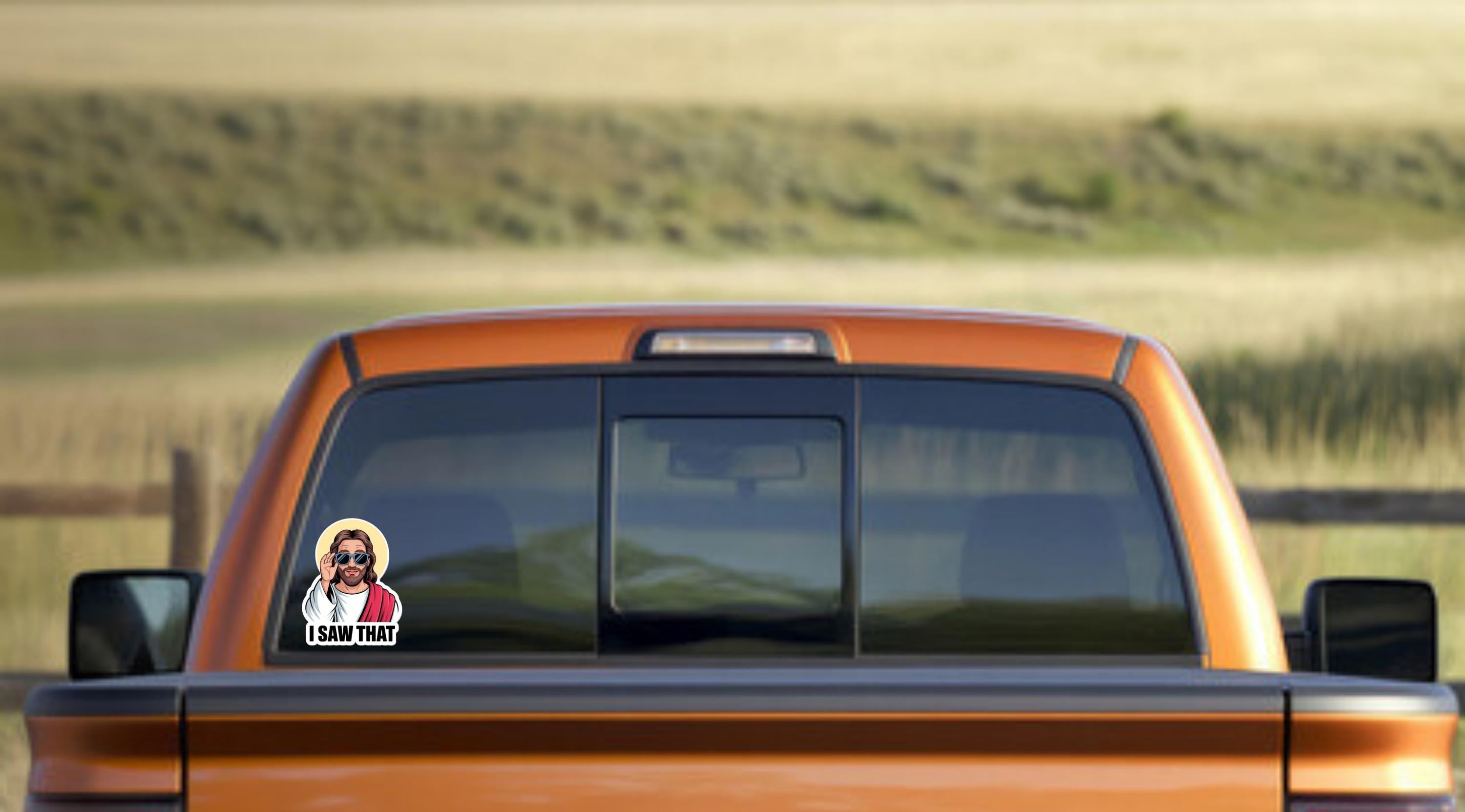 Jesus I Saw That Sticker, Jesus Sticker, Jesus Car Decal, Meme Sticker, Vinyl Decal For Laptops, Water Bottles, Cars, Spiritual Sticker