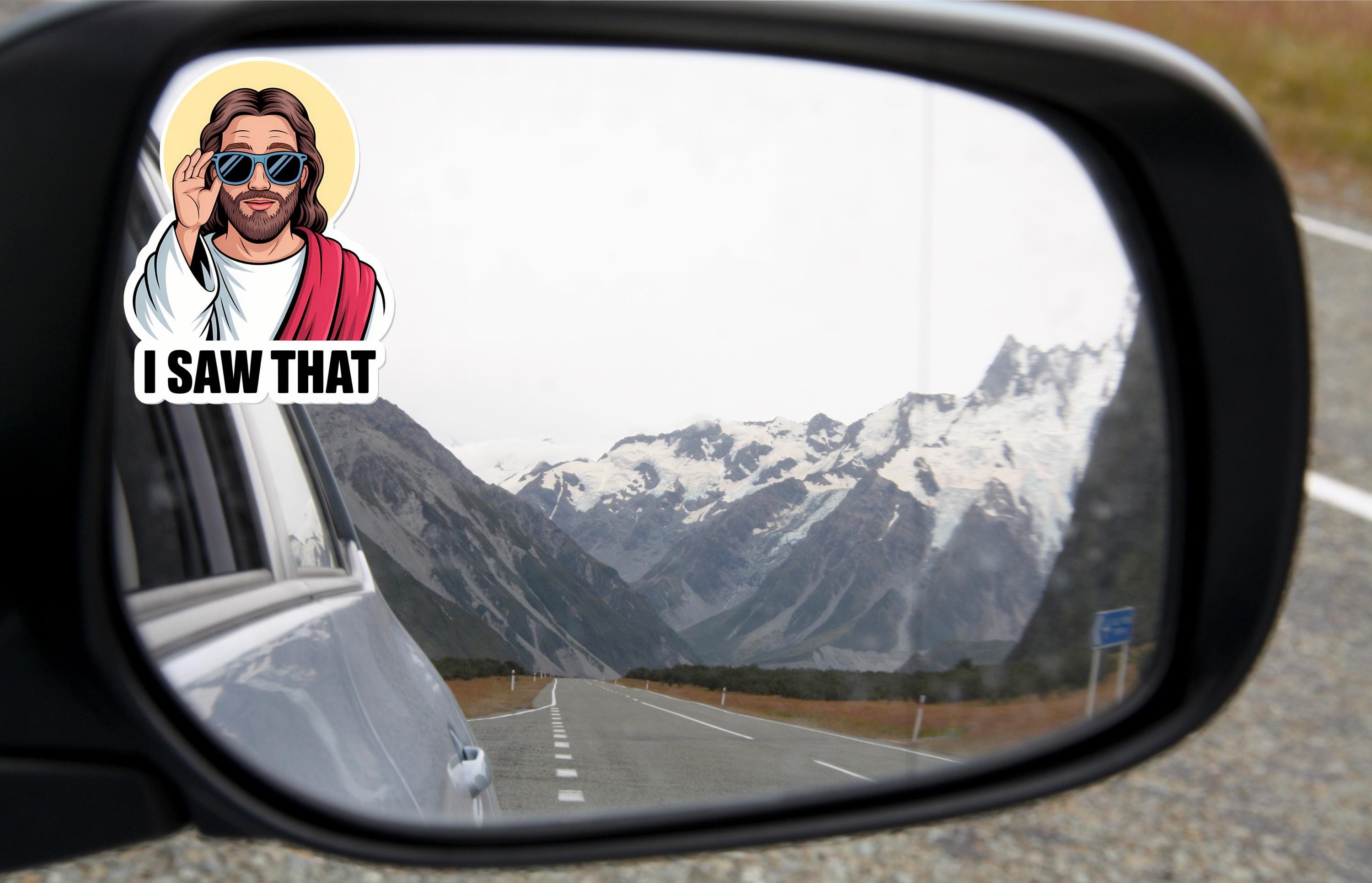Jesus I Saw That Sticker, Jesus Sticker, Jesus Car Decal, Meme Sticker, Vinyl Decal For Laptops, Water Bottles, Cars, Spiritual Sticker