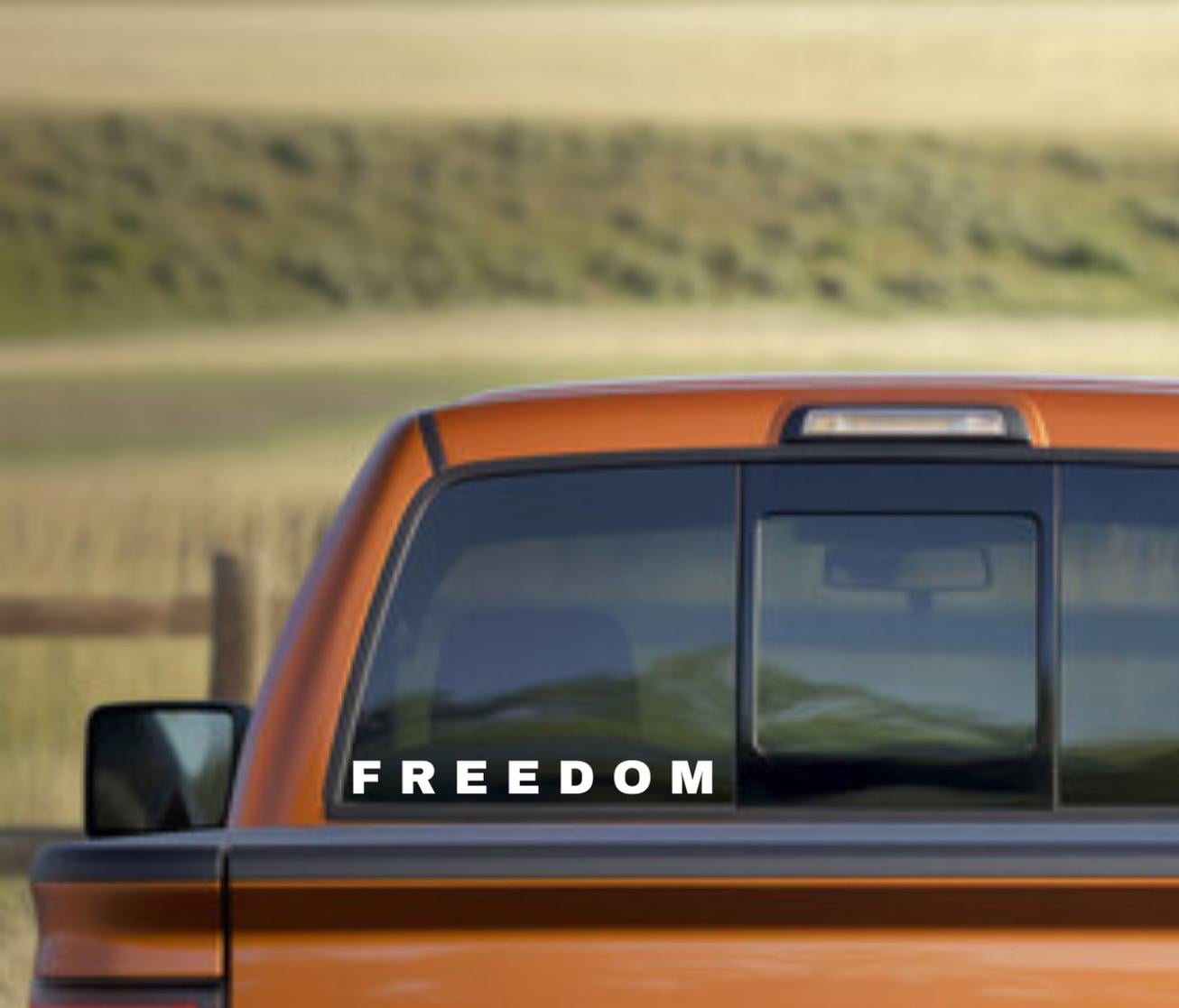 Freedom Car Decal, Charlie Kirk Car Decal, True American Hero Sticker, Patriotic Sticker for Car, Truck Window Decal, Laptop, Water Bottle