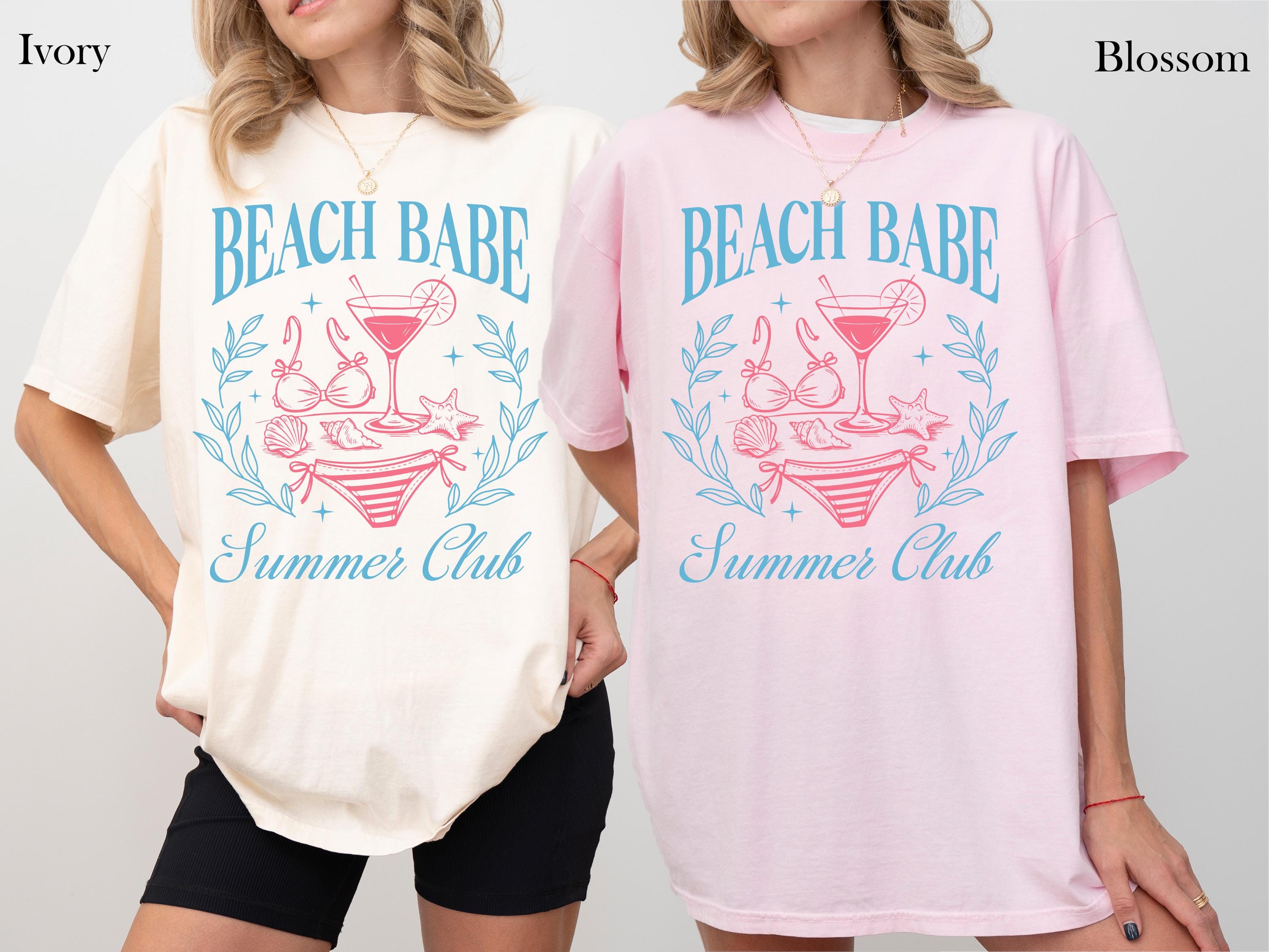 Summer Babe Beach Club Shirt,  Beach Babe Tee, Beach Shirt, Gifts for Her, Beach Lover Shirt, Beach Vacation Shirt, Summer Vacation Shirt
