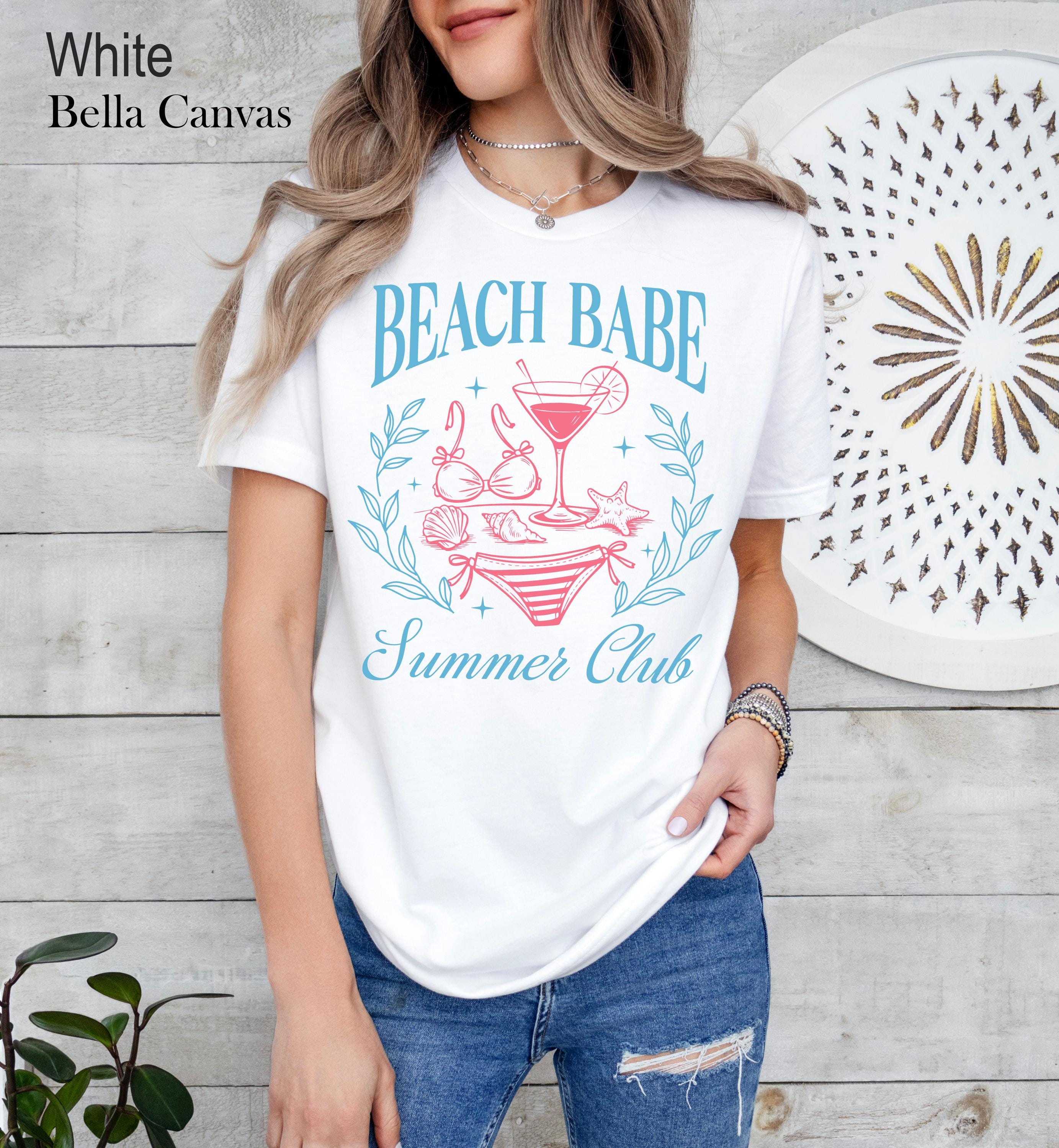 Summer Babe Beach Club Shirt,  Beach Babe Tee, Beach Shirt, Gifts for Her, Beach Lover Shirt, Beach Vacation Shirt, Summer Vacation Shirt