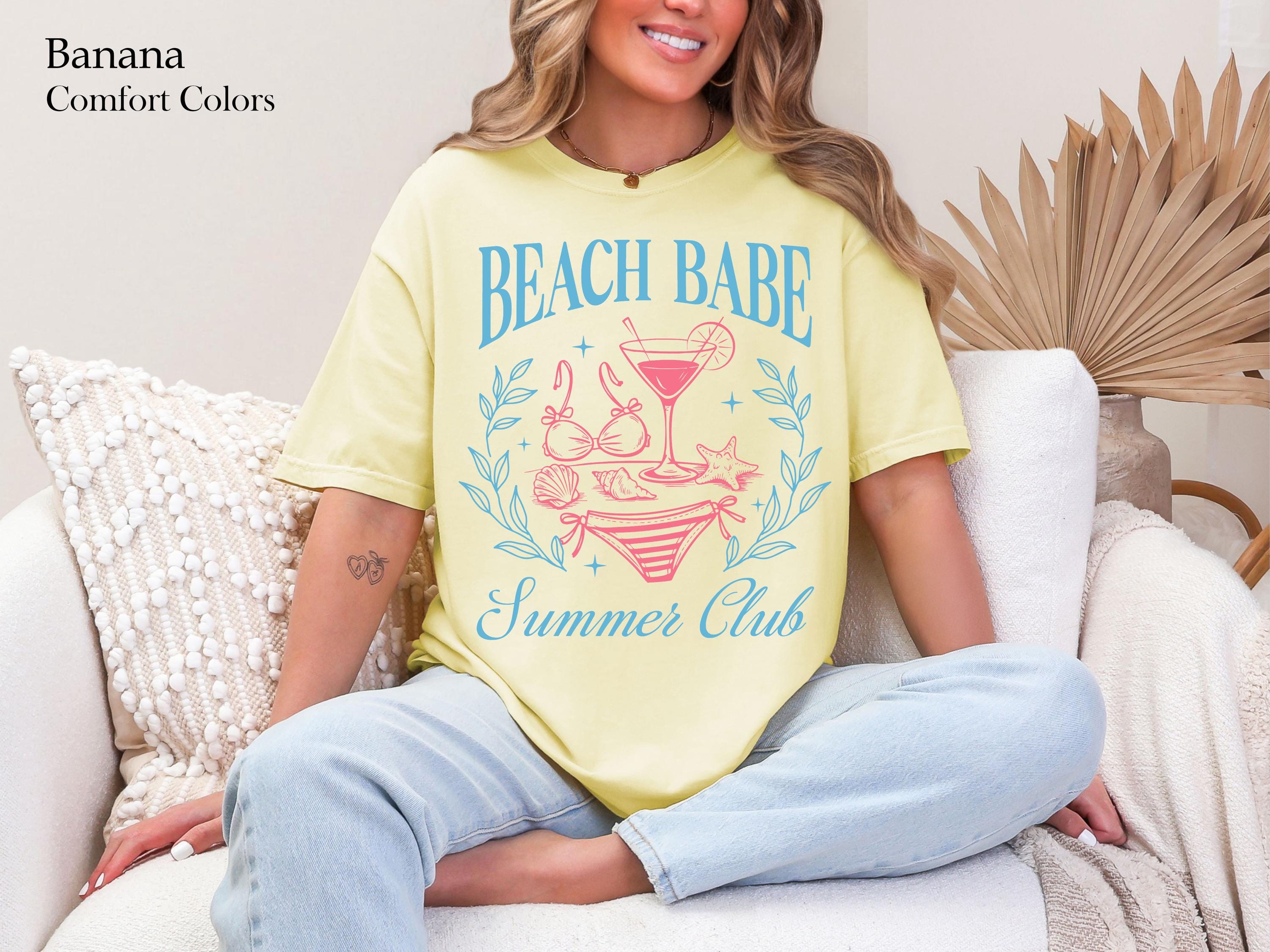 Summer Babe Beach Club Shirt,  Beach Babe Tee, Beach Shirt, Gifts for Her, Beach Lover Shirt, Beach Vacation Shirt, Summer Vacation Shirt