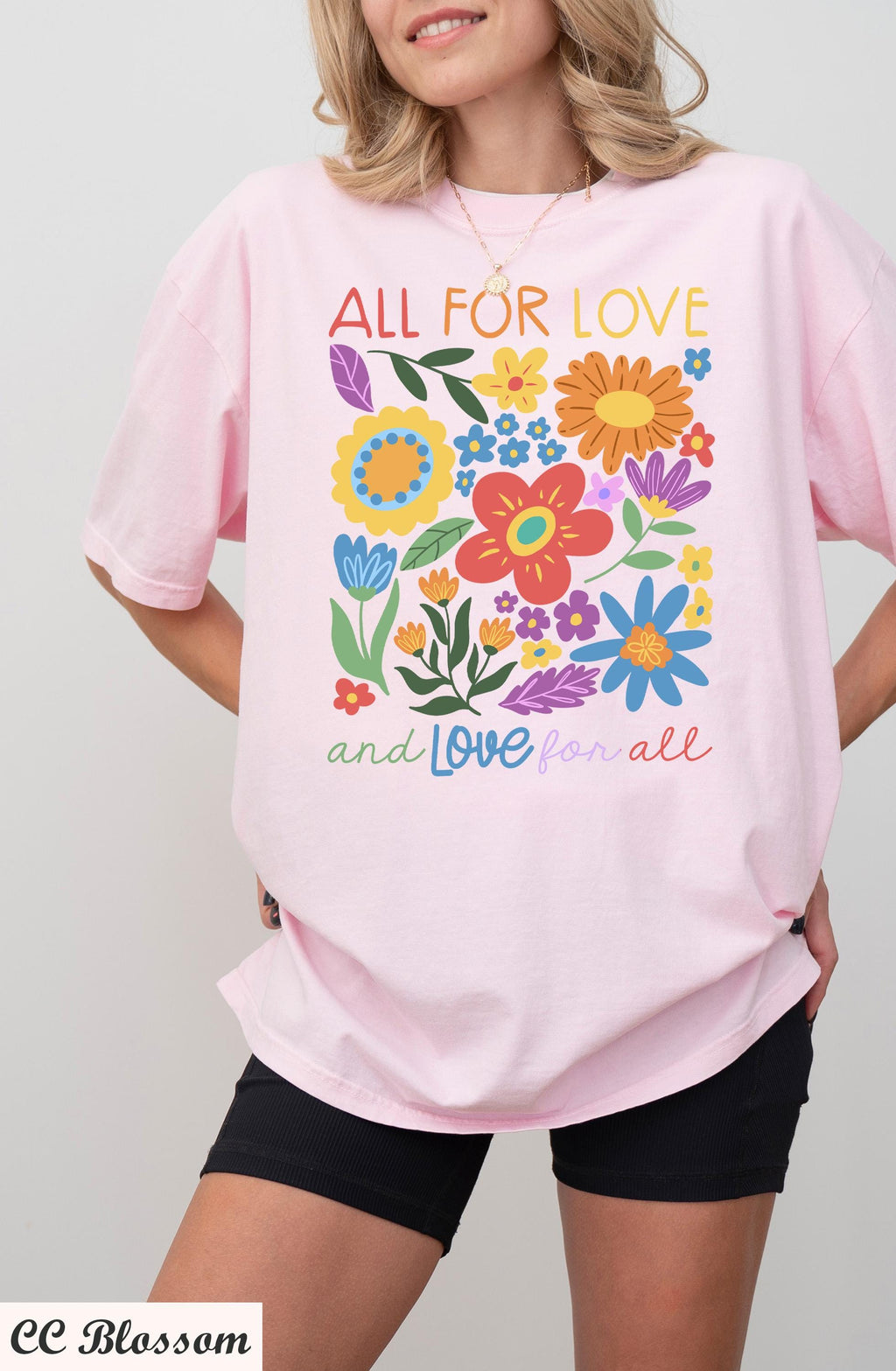 All For Love & Love For All Shirt, Love Shirt,Wildflower LGBT Shirt, Pride Shirt, Social Justice Tee,Equal Rights Shirt, Human Rights Tee,