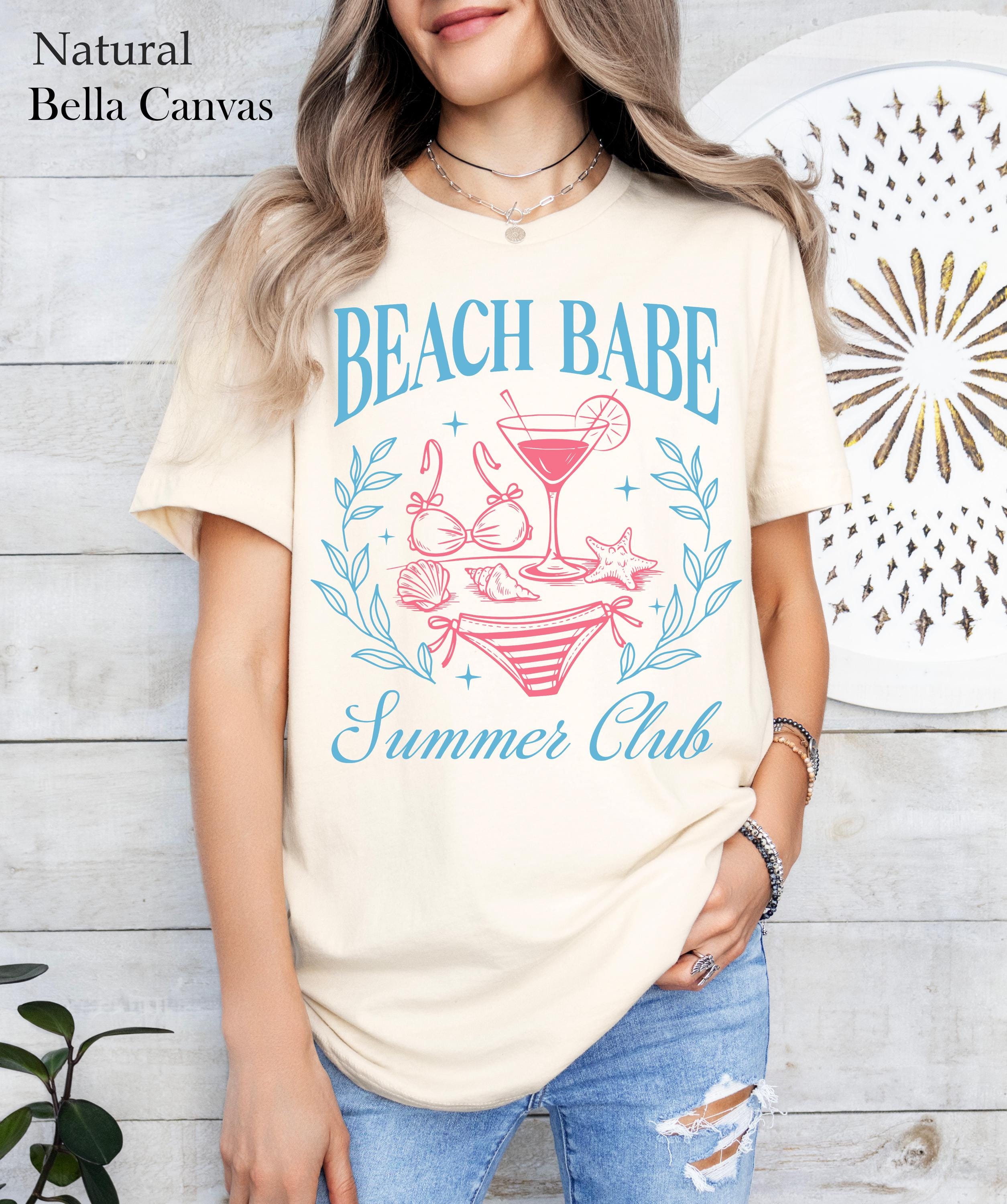 Summer Babe Beach Club Shirt,  Beach Babe Tee, Beach Shirt, Gifts for Her, Beach Lover Shirt, Beach Vacation Shirt, Summer Vacation Shirt