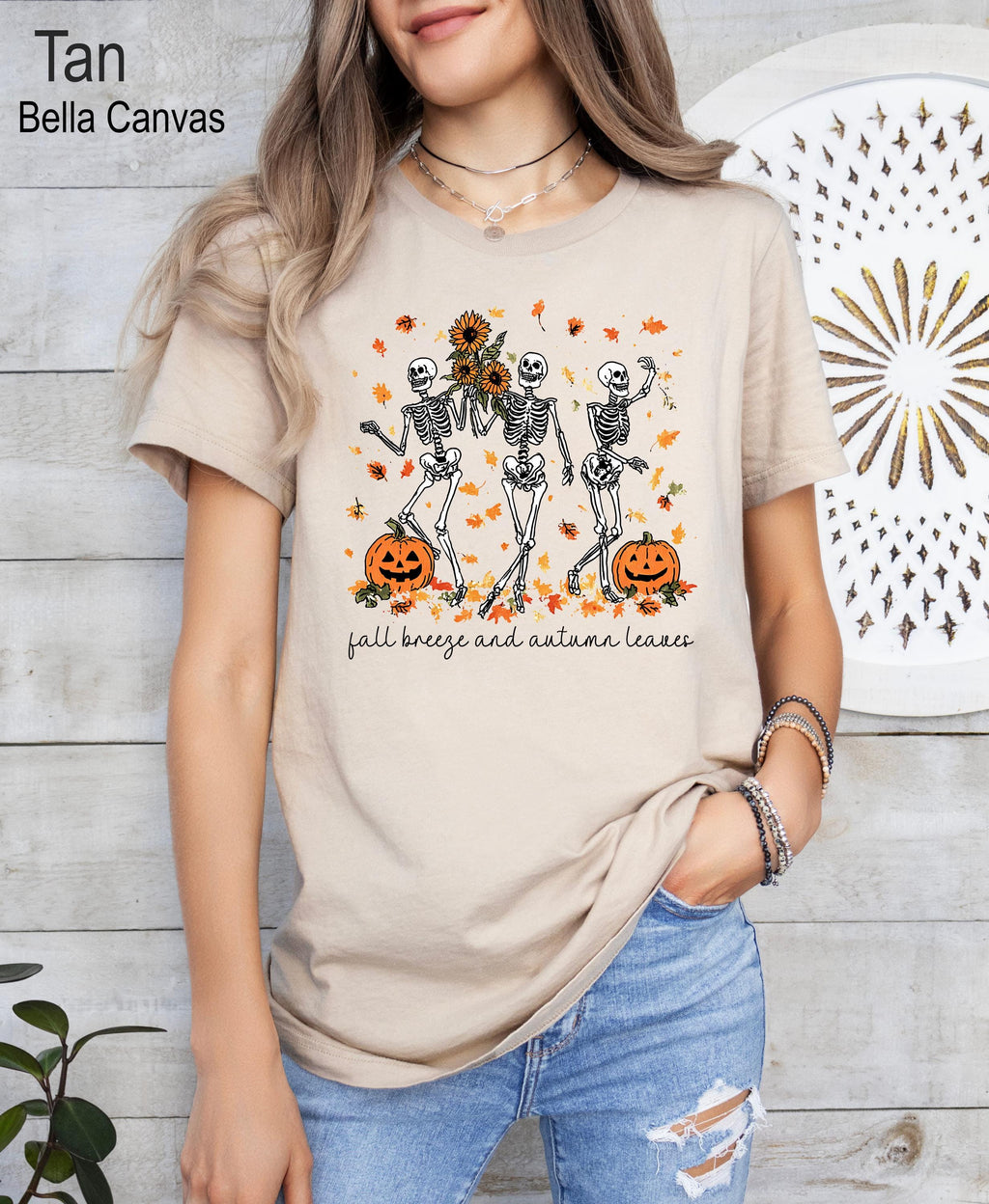 Halloween Skeleton Shirt, Dancing Skeleton and Pumpkin Shirt, Pumpkin Halloween Tee, Halloween Skeleton Tee, Fall Season Shirt, Fall Tee
