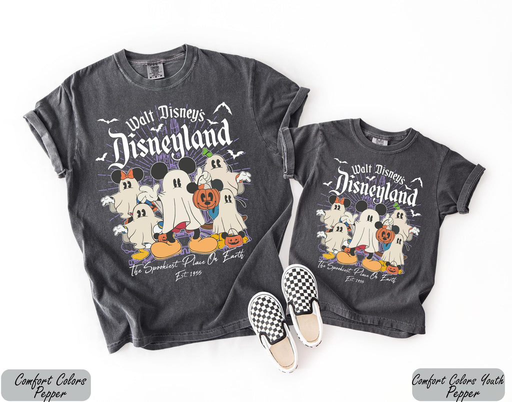 Comfort Colors Walt Disney's Shirt, Disneyland Halloween Shirt, Disney Kawai Ghost Tee, Disney Youth Tee, Retro Disneyland Est 1955 Shirt