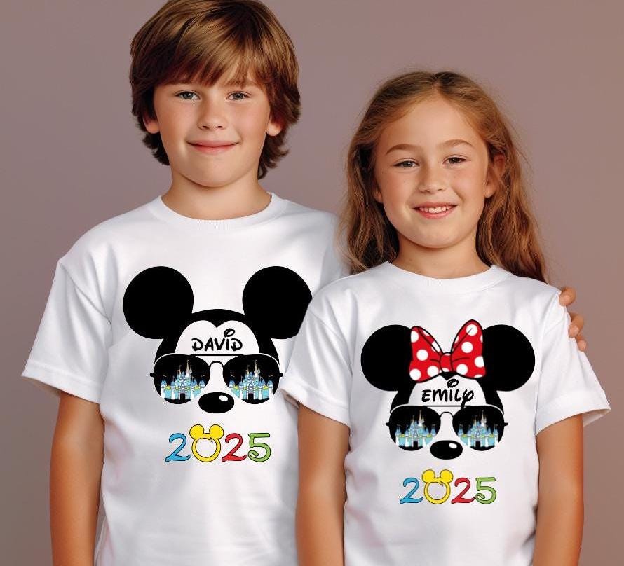 Disneyland Personalized Family T-shirt, Group Family Holiday Vacation Disneyworld Shirt, Disney Family Matching Shirt, Disney Couple Shirt