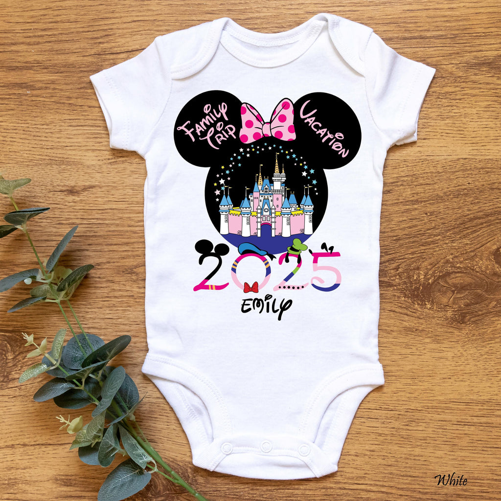 Custom Disney Family Trip Shirts, Disney Cruise Group Shirt, Disney Family Matching 2025 Shirt,Custom Name Text Shirt, Disney Couple Shirt